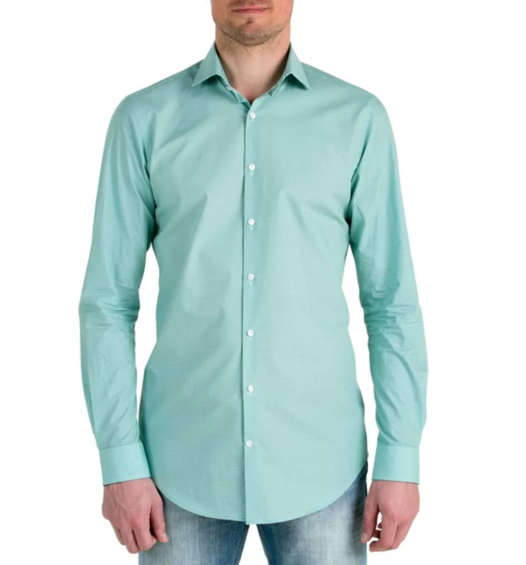 Nachhaltige Langarm Herren Hemd Serious Green Slim Fit 100% Bio günstig online kaufen