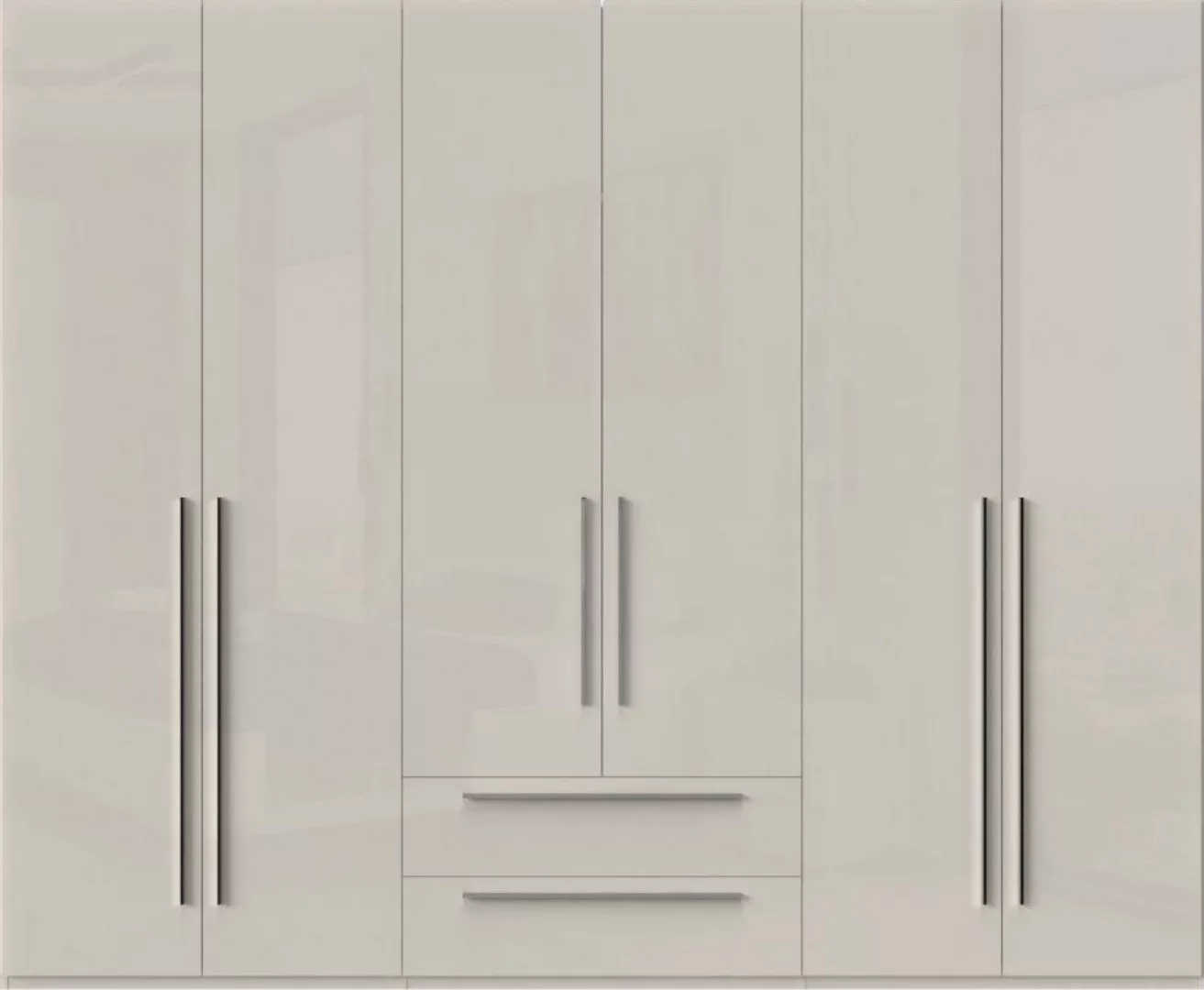 Places of Style Kleiderschrank "Piano, UV lackiert, hochglänzend in beige o günstig online kaufen