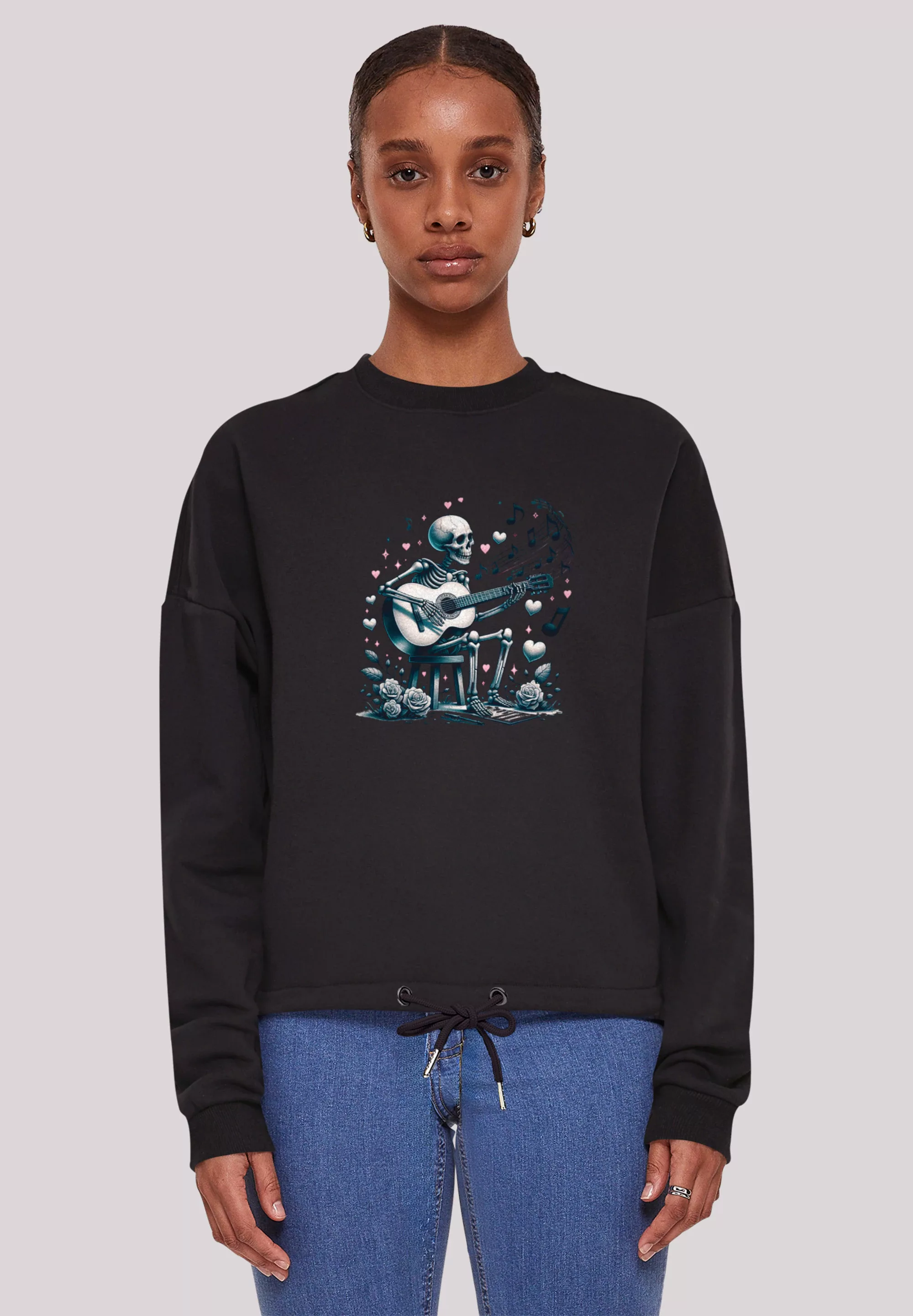 F4NT4STIC Sweatshirt "Skelett spielt Gitarre, Musik, Liebe", Premium Qualit günstig online kaufen