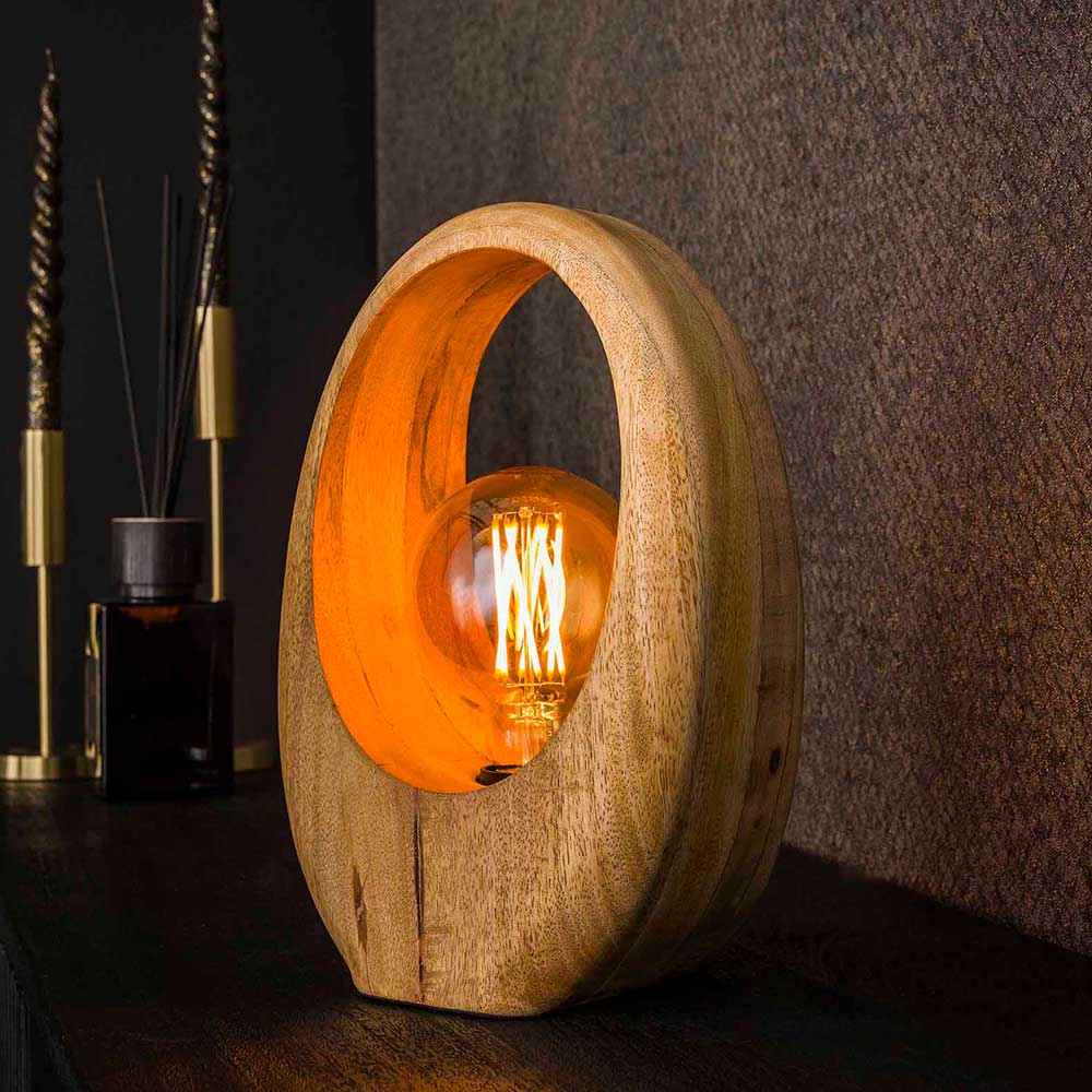 Tischlampen Tischleuchten aus Mangoholz Naturfarben und Massivholz günstig online kaufen