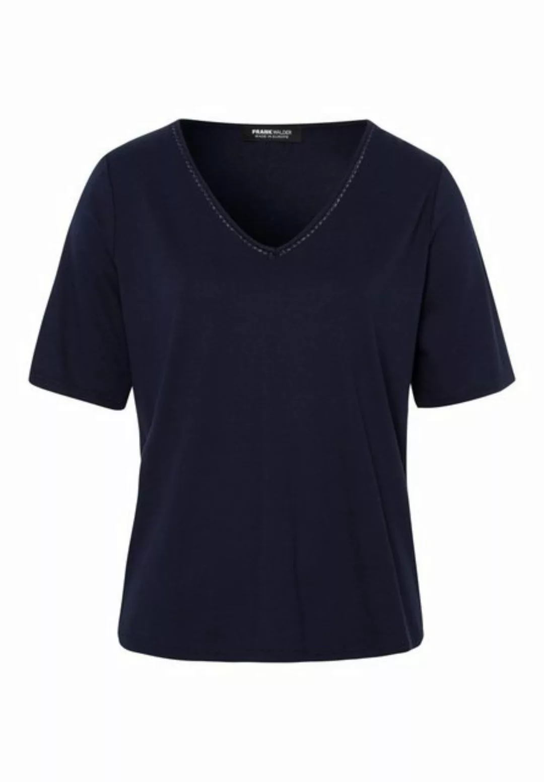 FRANK WALDER Blusenshirt mit dekorativem Auschnitt günstig online kaufen
