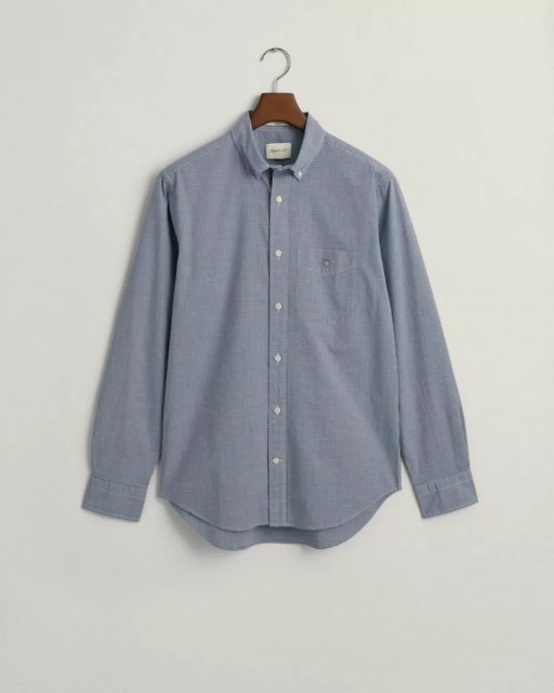 Gant Blusenshirt REG POPLIN MICRO CHECK SHIRT, COLLEGE BLUE günstig online kaufen