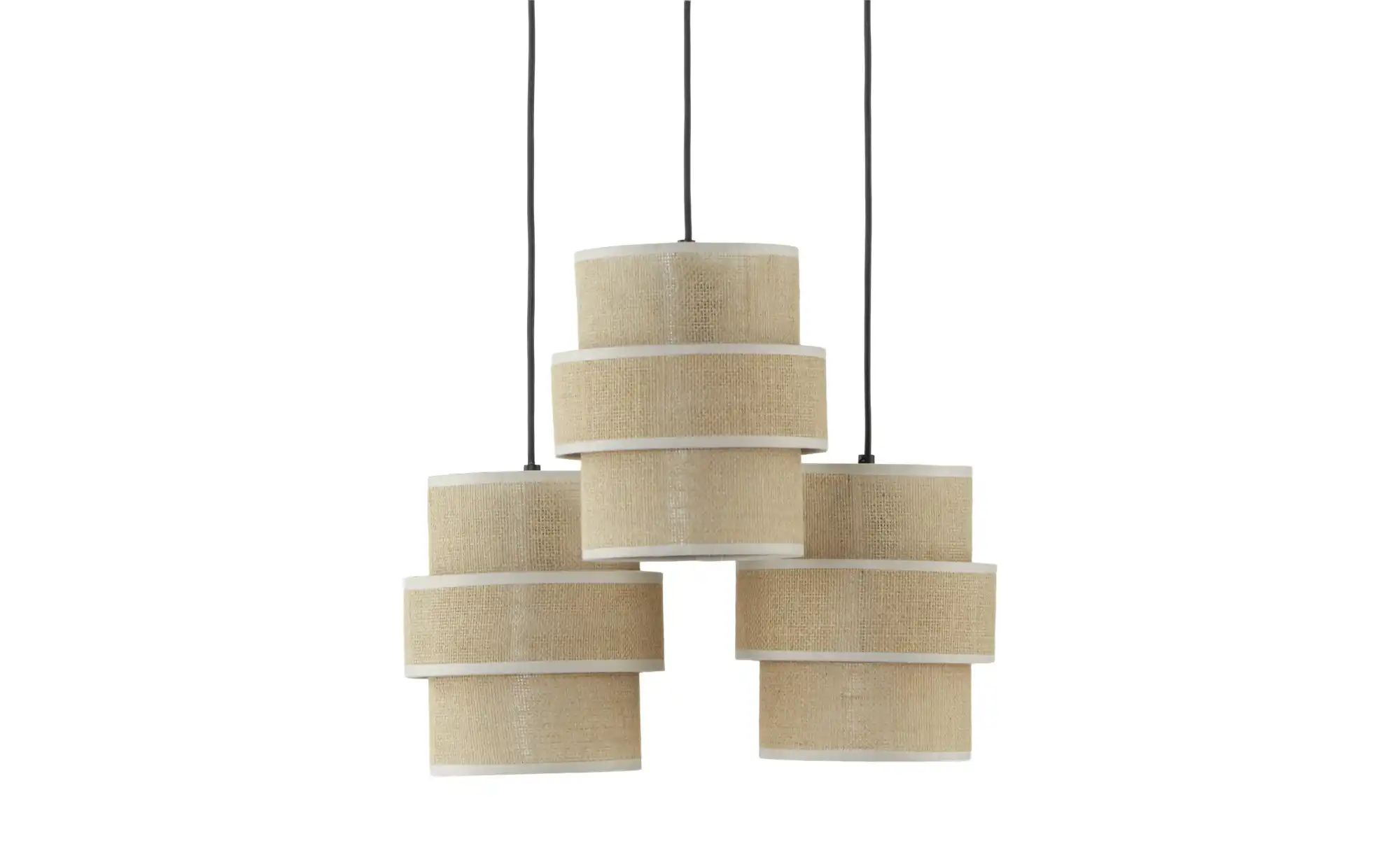 Pendelleuchte   ¦ beige ¦ Maße (cm): H: 145  Ø: 45 Lampen & Leuchten > Pend günstig online kaufen