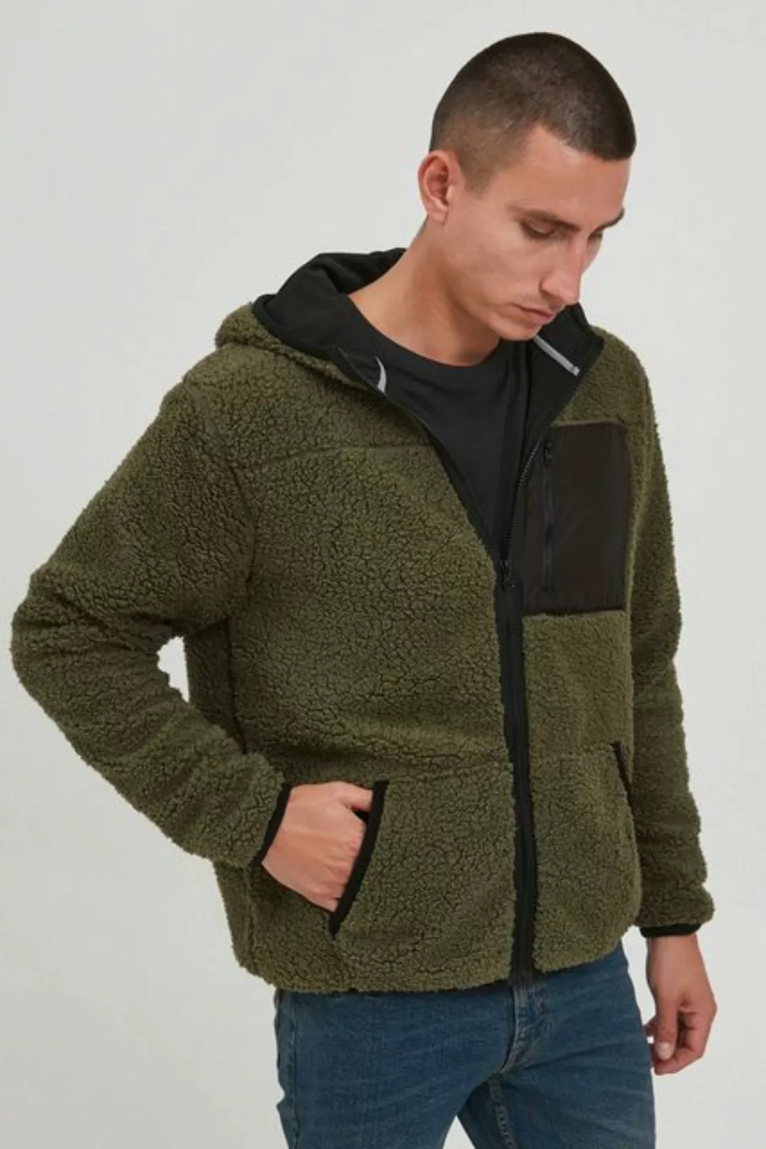 !Solid Kurzjacke SDLuka Teddy / Fleece Zip-Jacke günstig online kaufen