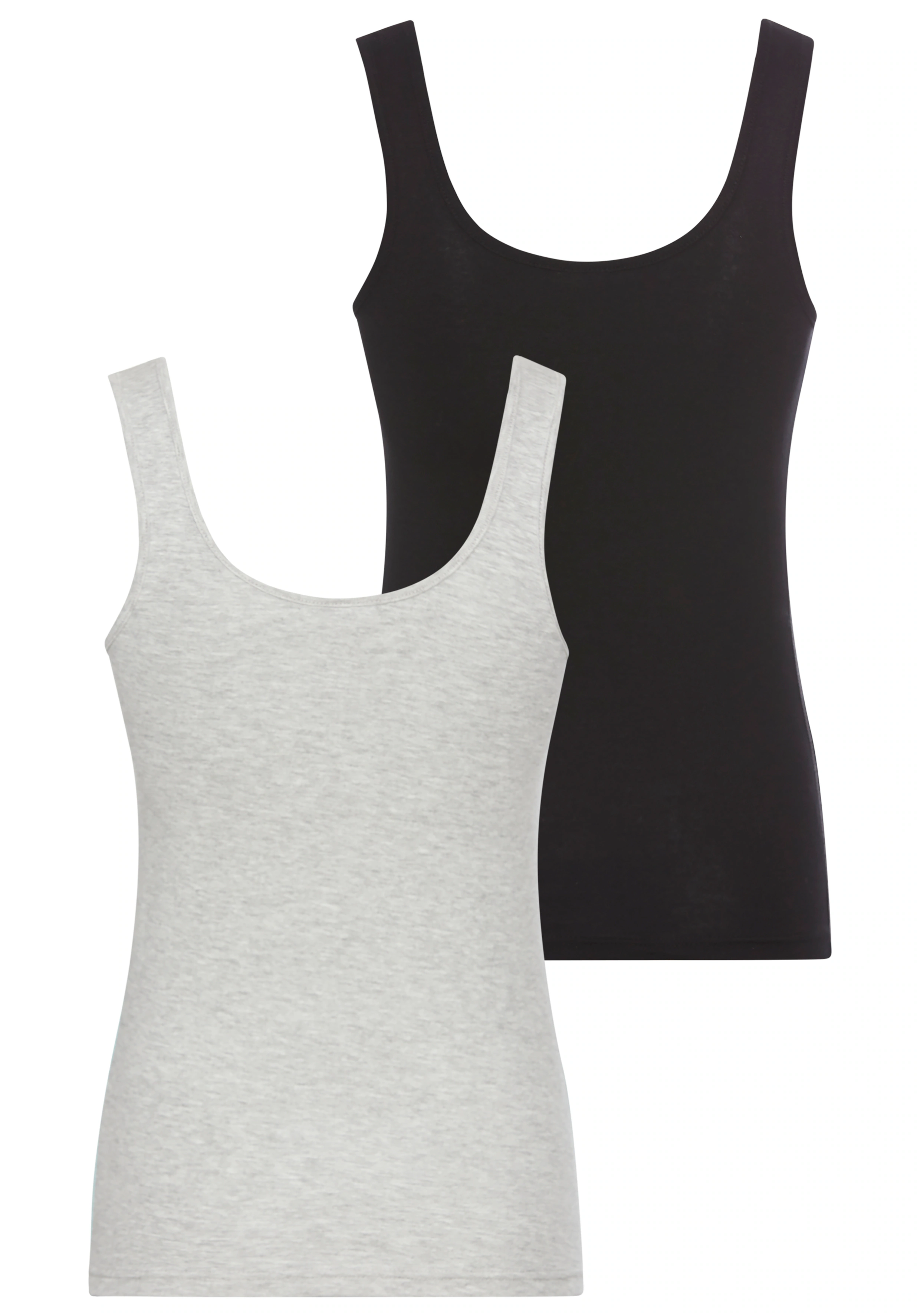 KangaROOS Tanktop, (Packung, 2 tlg., 2er-Pack), 1x mit Frontdruck, 1x unifa günstig online kaufen