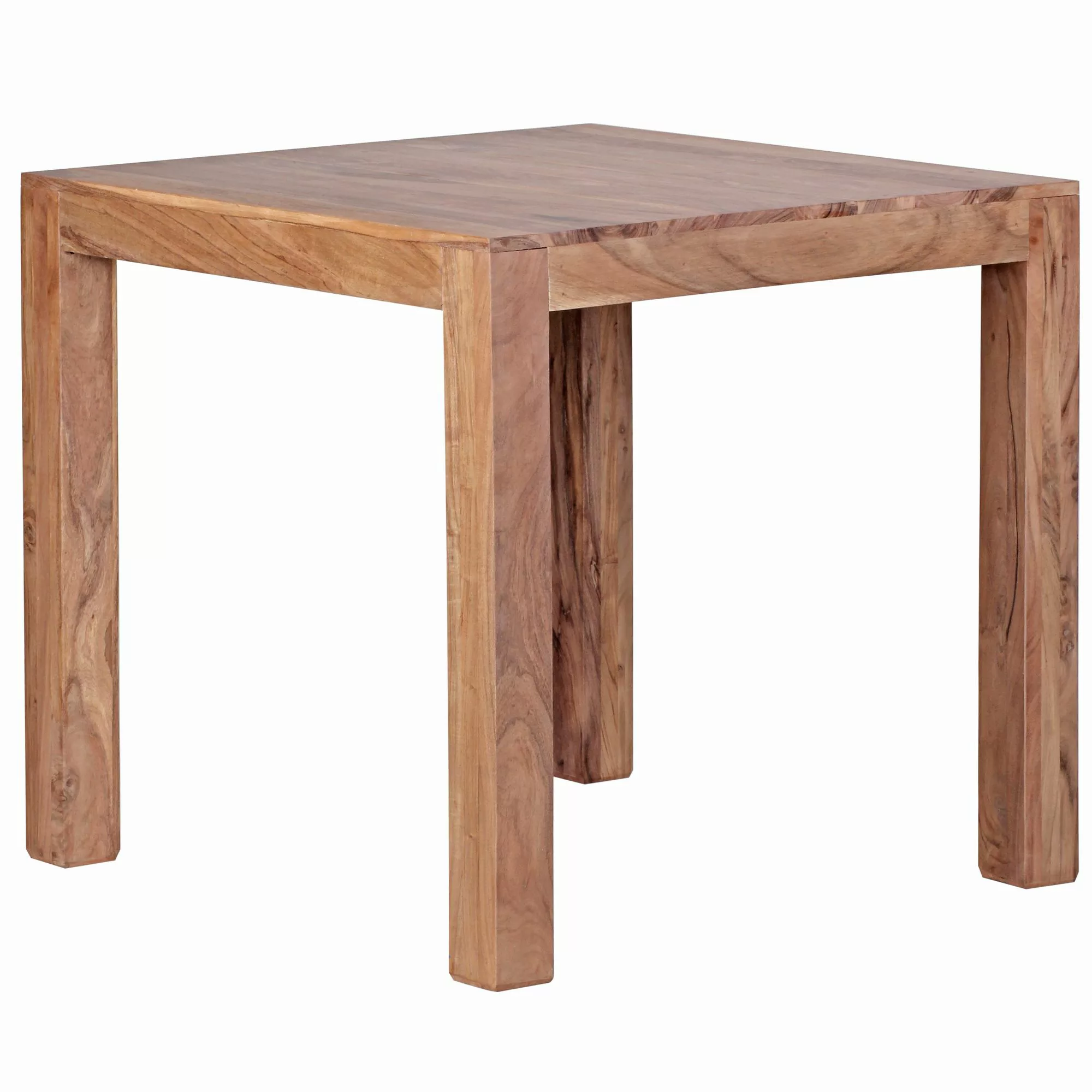 Esstisch MUMBAI Massivholz Akazie 80 cm Esszimmer-Tisch Holztisch Design Kü günstig online kaufen