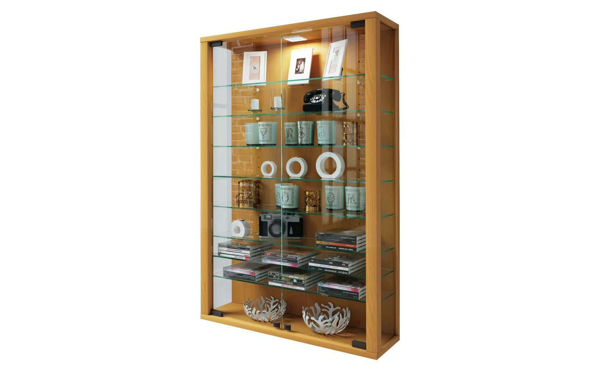 VCM Wandvitrine Hängevitrine Glasvitrine Wand Schaukasten Vitrine Glas Vitr günstig online kaufen