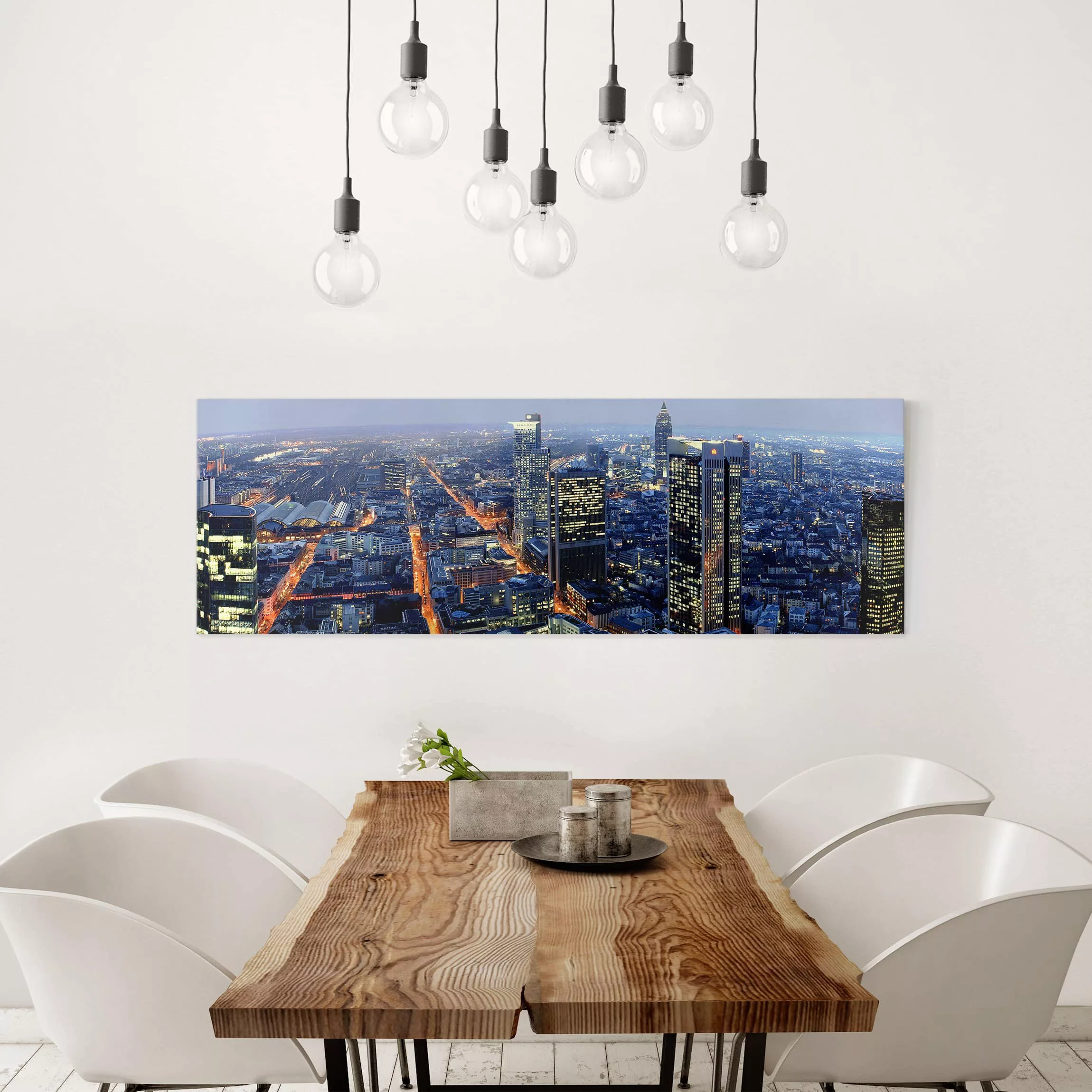 Leinwandbild - Panorama Frankfurt günstig online kaufen