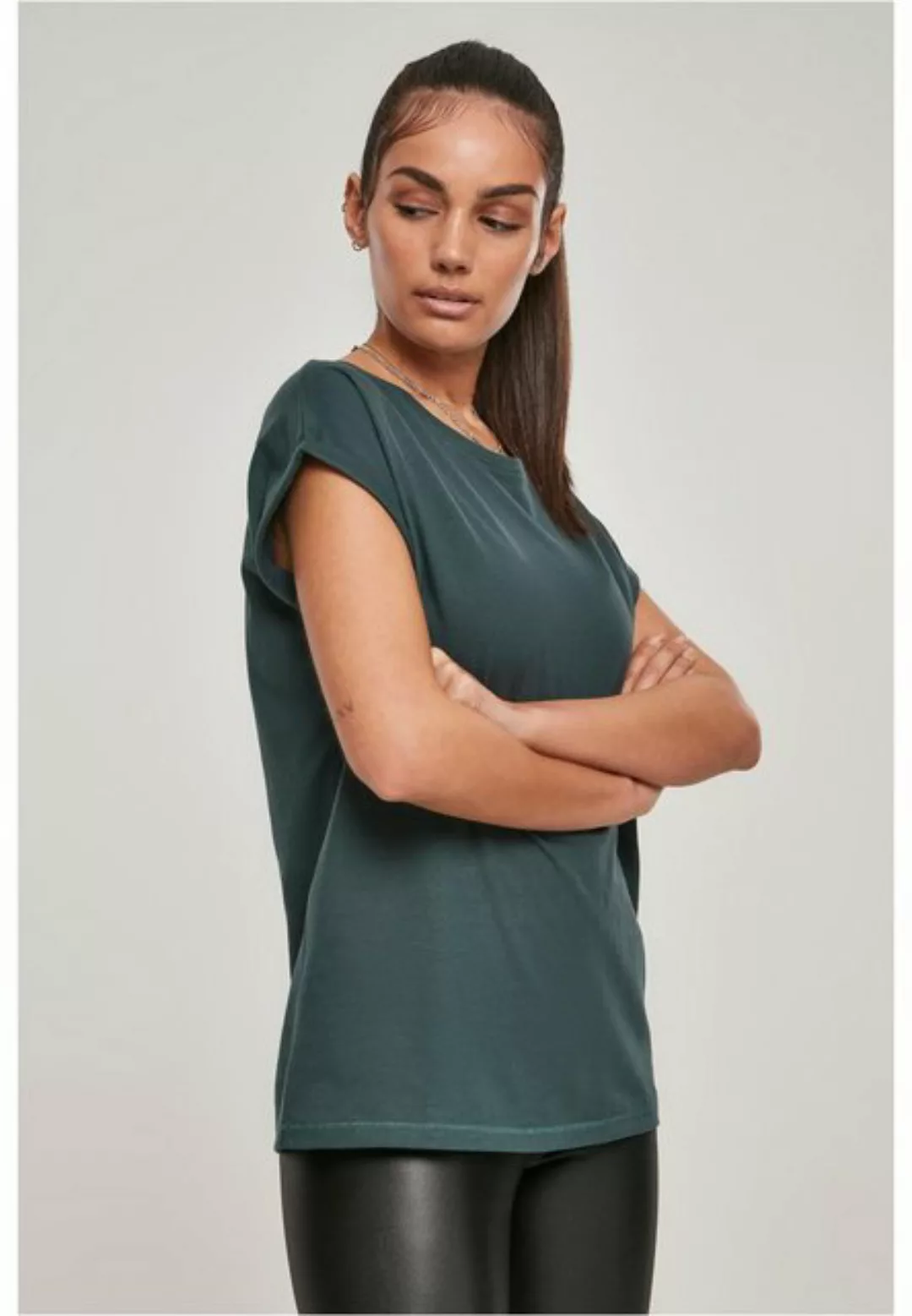 URBAN CLASSICS T-Shirt TB771 - Ladies Extended Shoulder Tee bottlegreen S günstig online kaufen