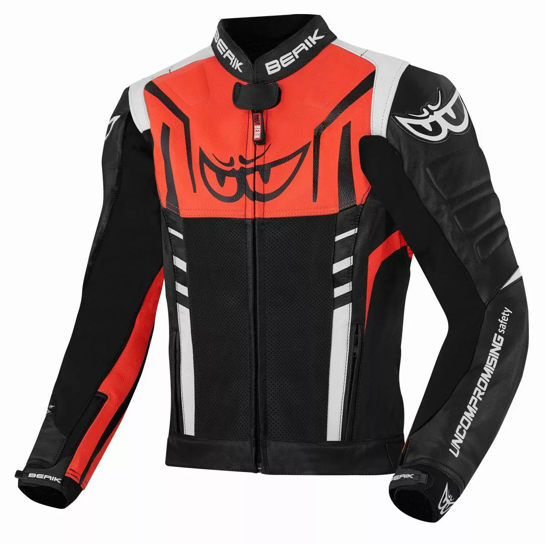 Berik Motorradjacke Striper Motorrad Lederjacke protektoren günstig online kaufen