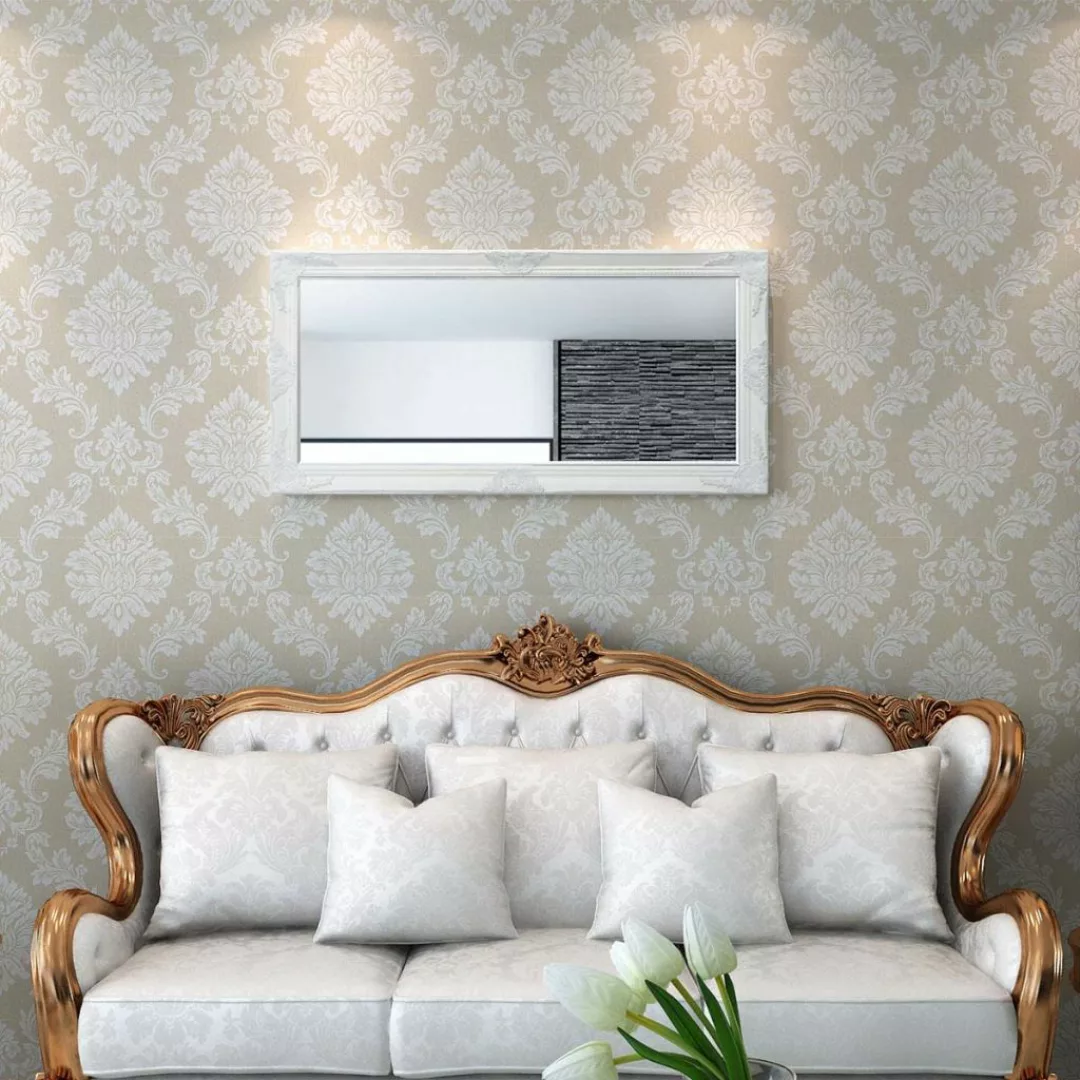 Wandspiegel Im Barock-stil 120x60 Cm Weiß günstig online kaufen