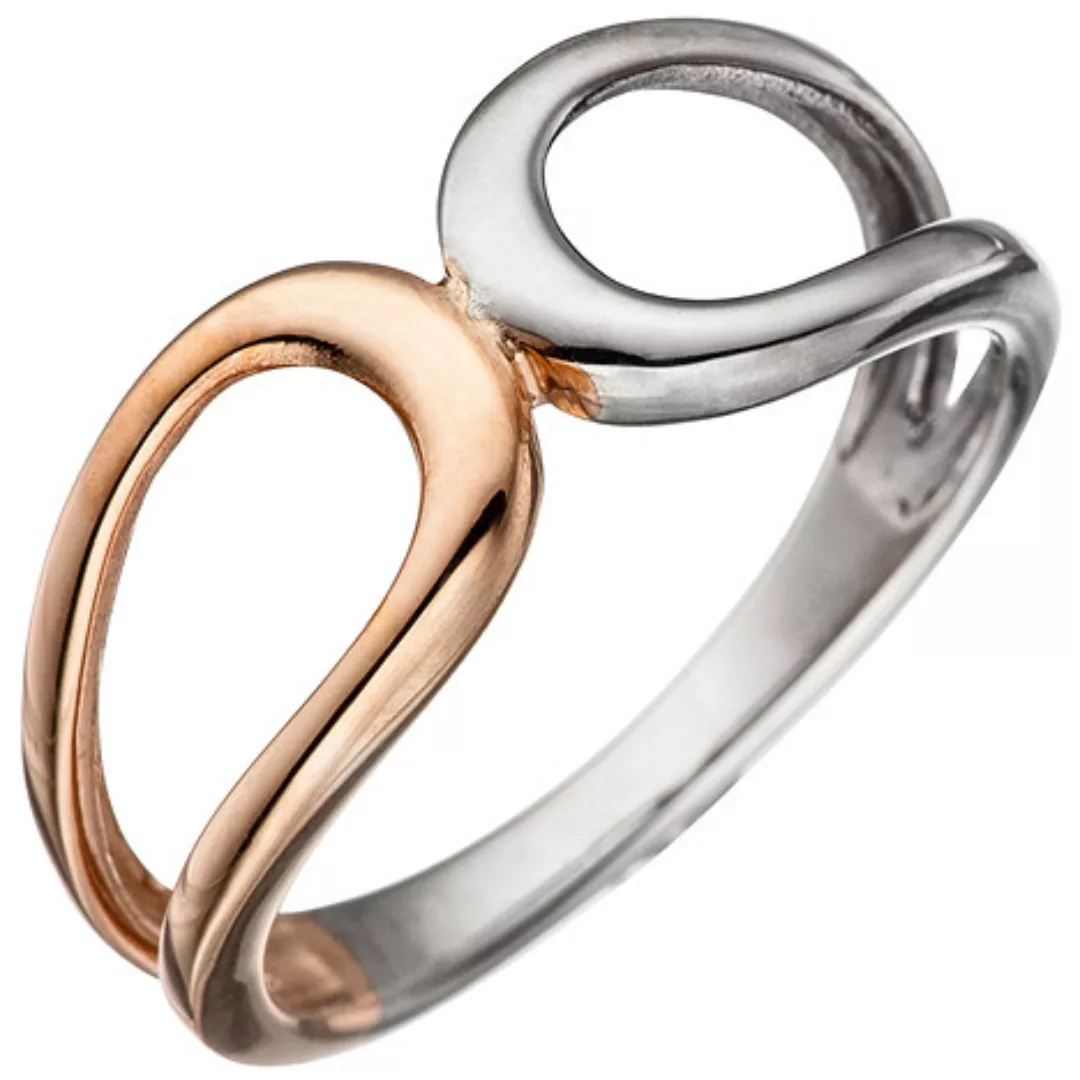 SIGO Damen Ring 925 Sterling Silber bicolor vergoldet Silberring günstig online kaufen