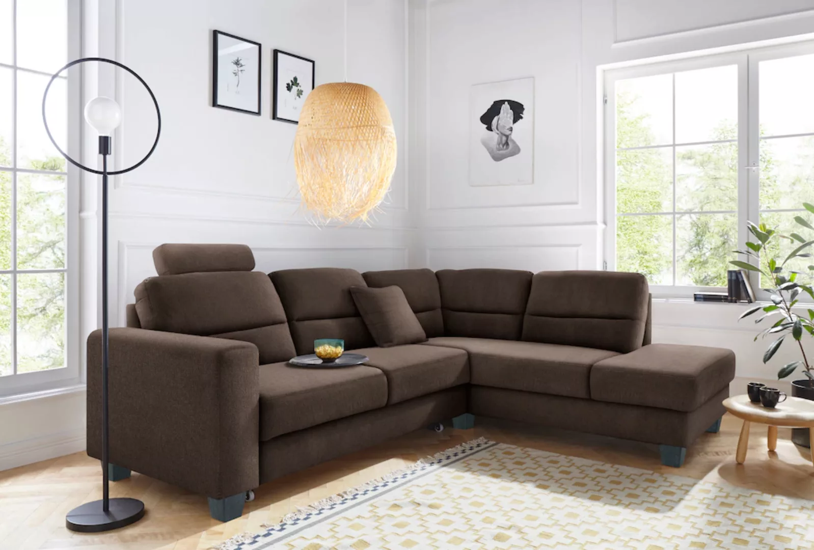 TRENDMANUFAKTUR Ecksofa "Chamber, zeitlos & elegant, bequem, L-Form", inklu günstig online kaufen