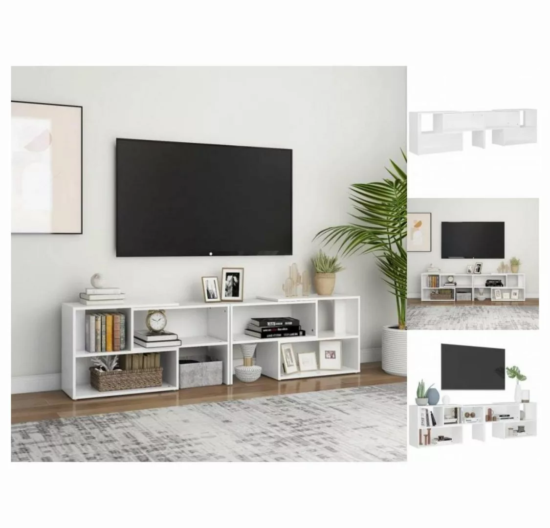 vidaXL TV-Schrank TV-Schrank Weiß 149x30x52 cm Spanplatte Lowboard günstig online kaufen