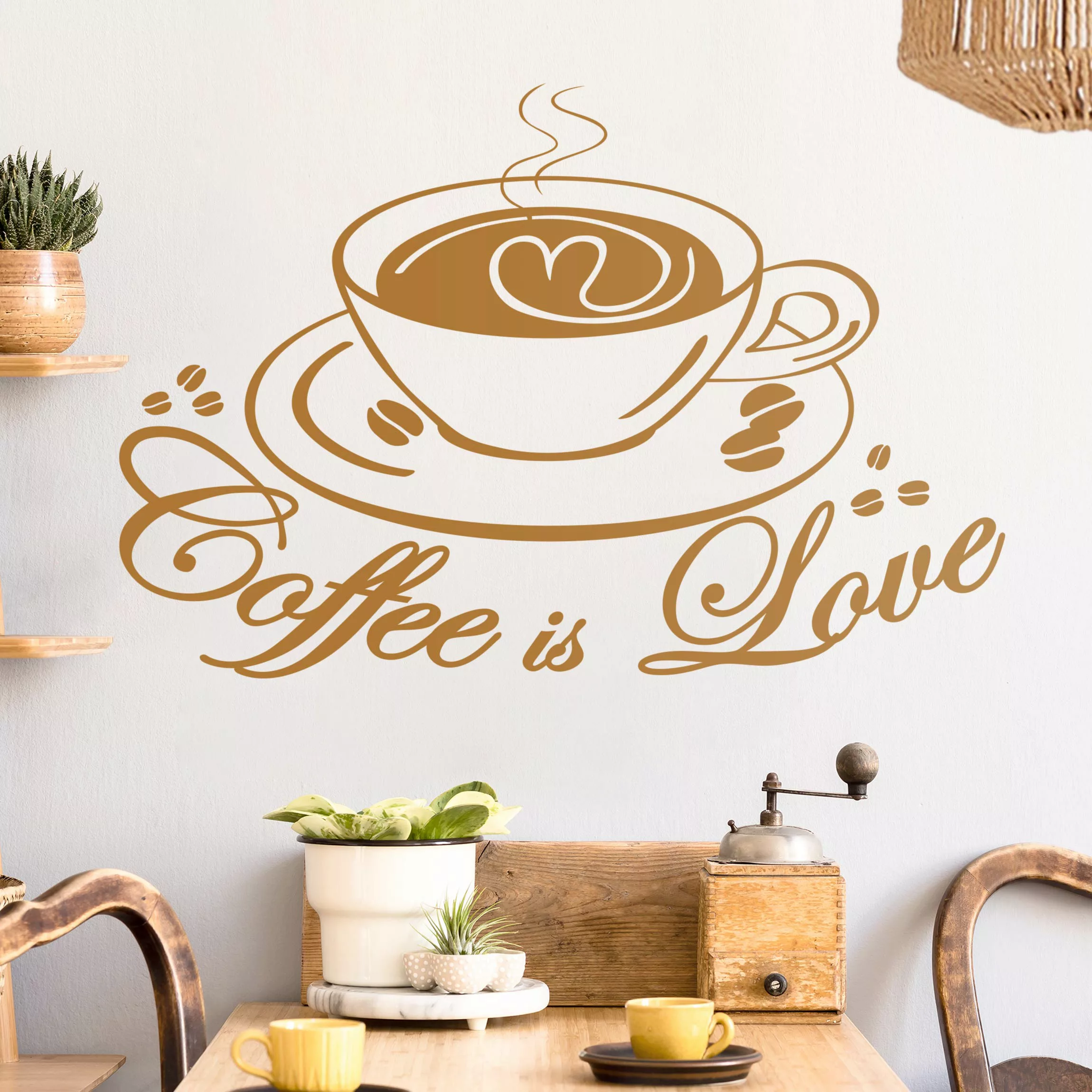 Wandtattoo Küchenspruch Kaffeeliebe günstig online kaufen