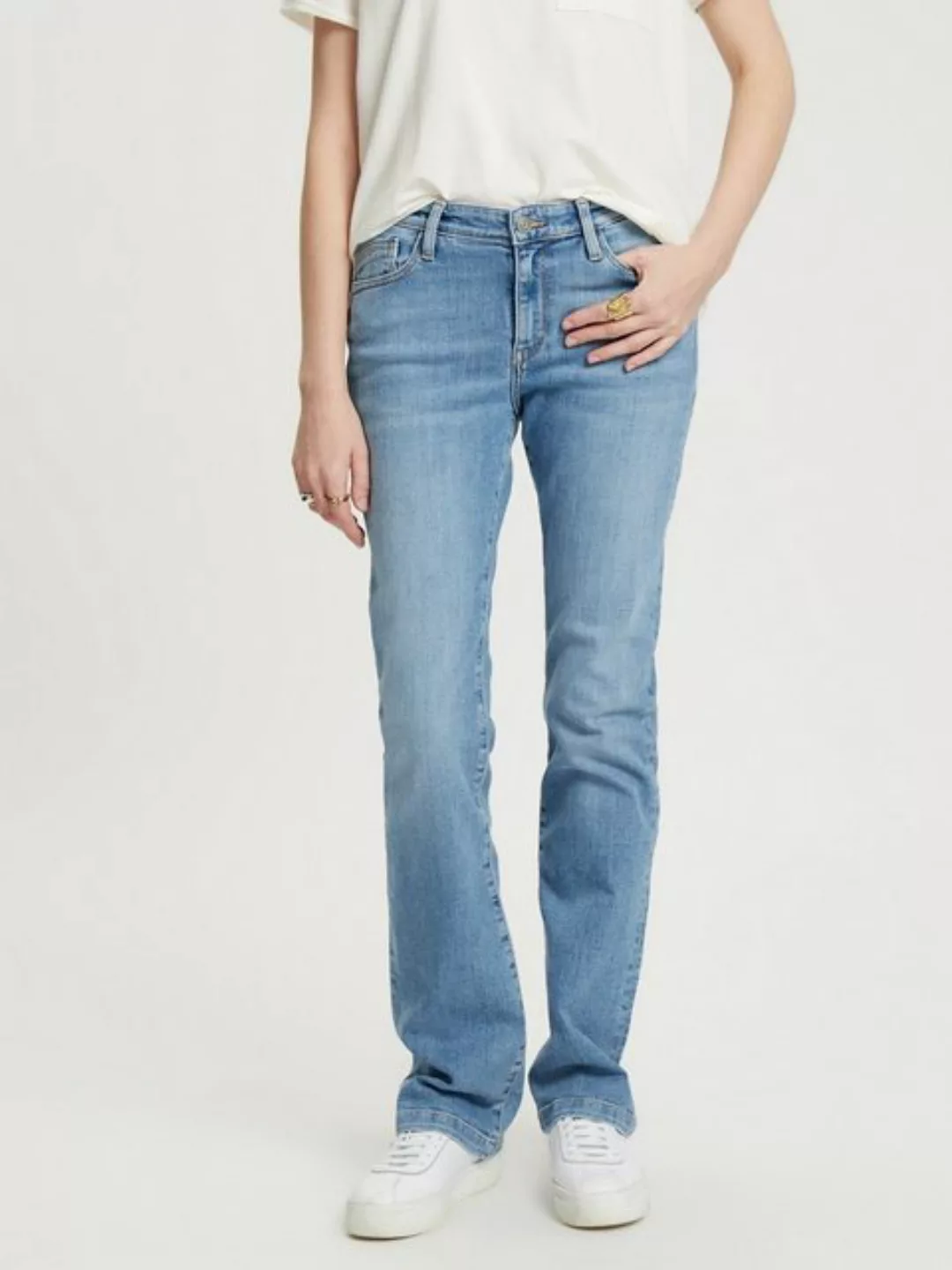 Cross Jeans Damen Jeans LAUREN - Bootcut - Blau - Light Blue günstig online kaufen