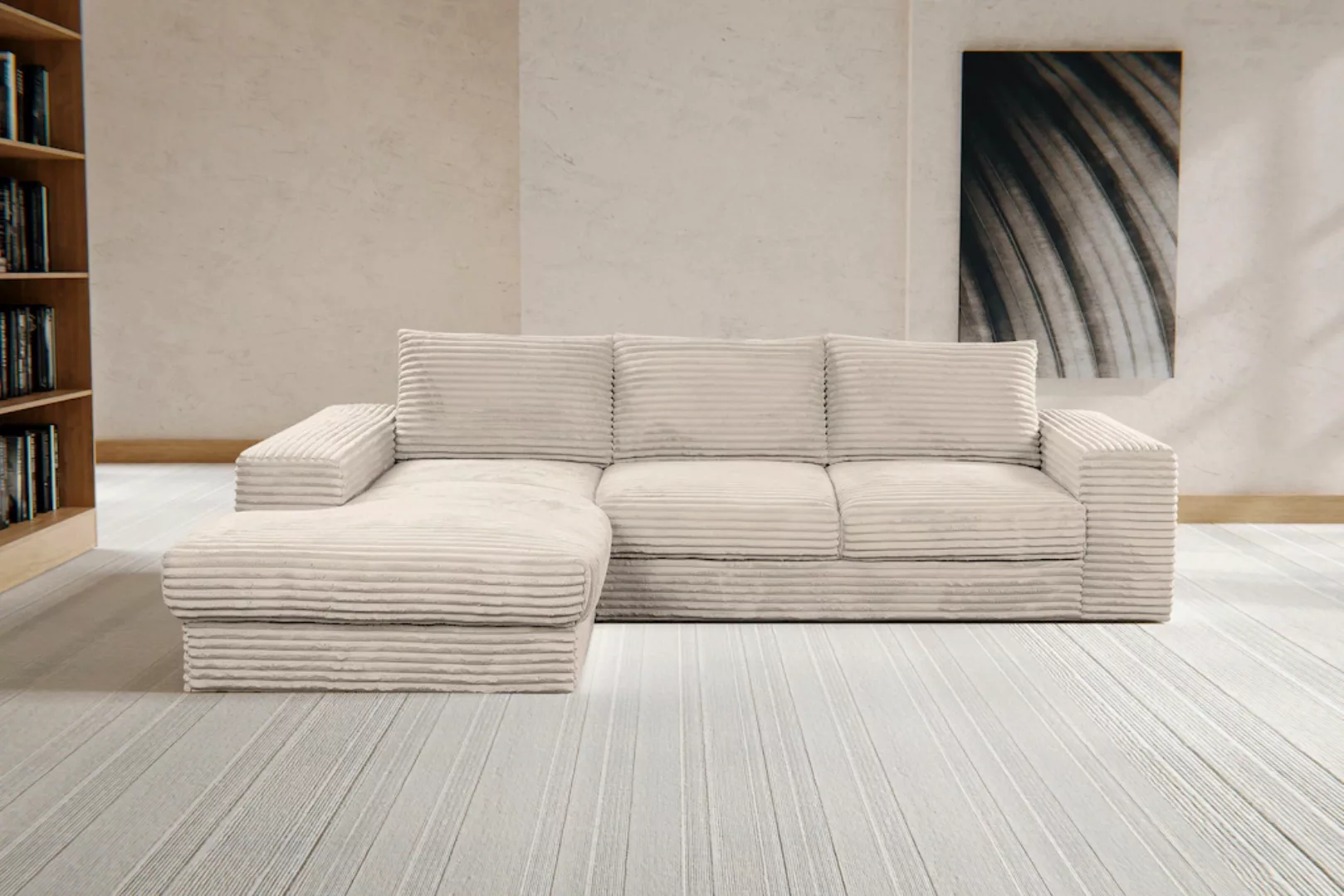 WERK2 Ecksofa Rozzana, Design Ecksofa mit hohem Komfort in trendig-weichem günstig online kaufen