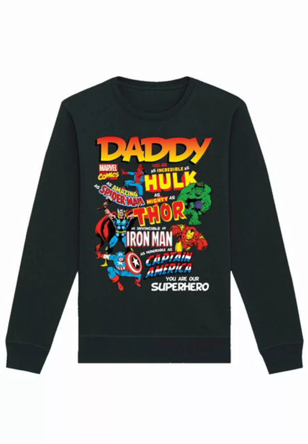 F4NT4STIC Sweatshirt Marvel Comics Our Dad Superhero Premium Qualität günstig online kaufen