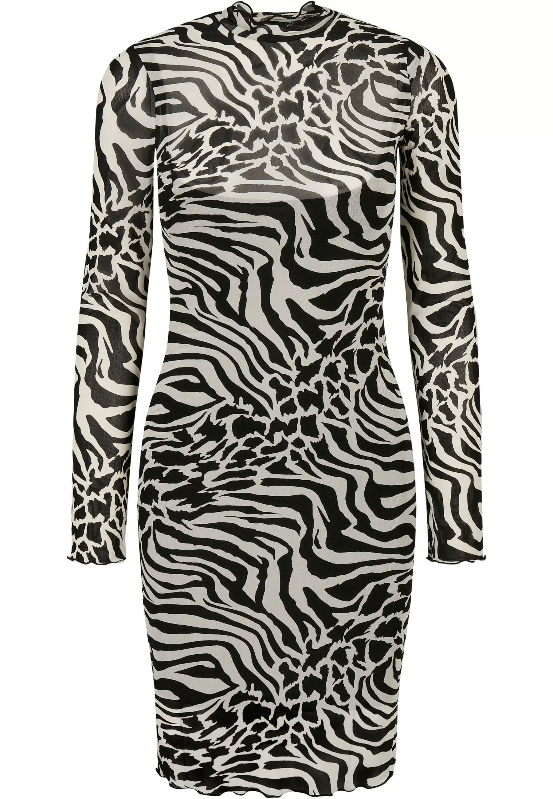 URBAN CLASSICS Shirtkleid "Urban Classics Damen Ladies AOP Double Layer Dre günstig online kaufen