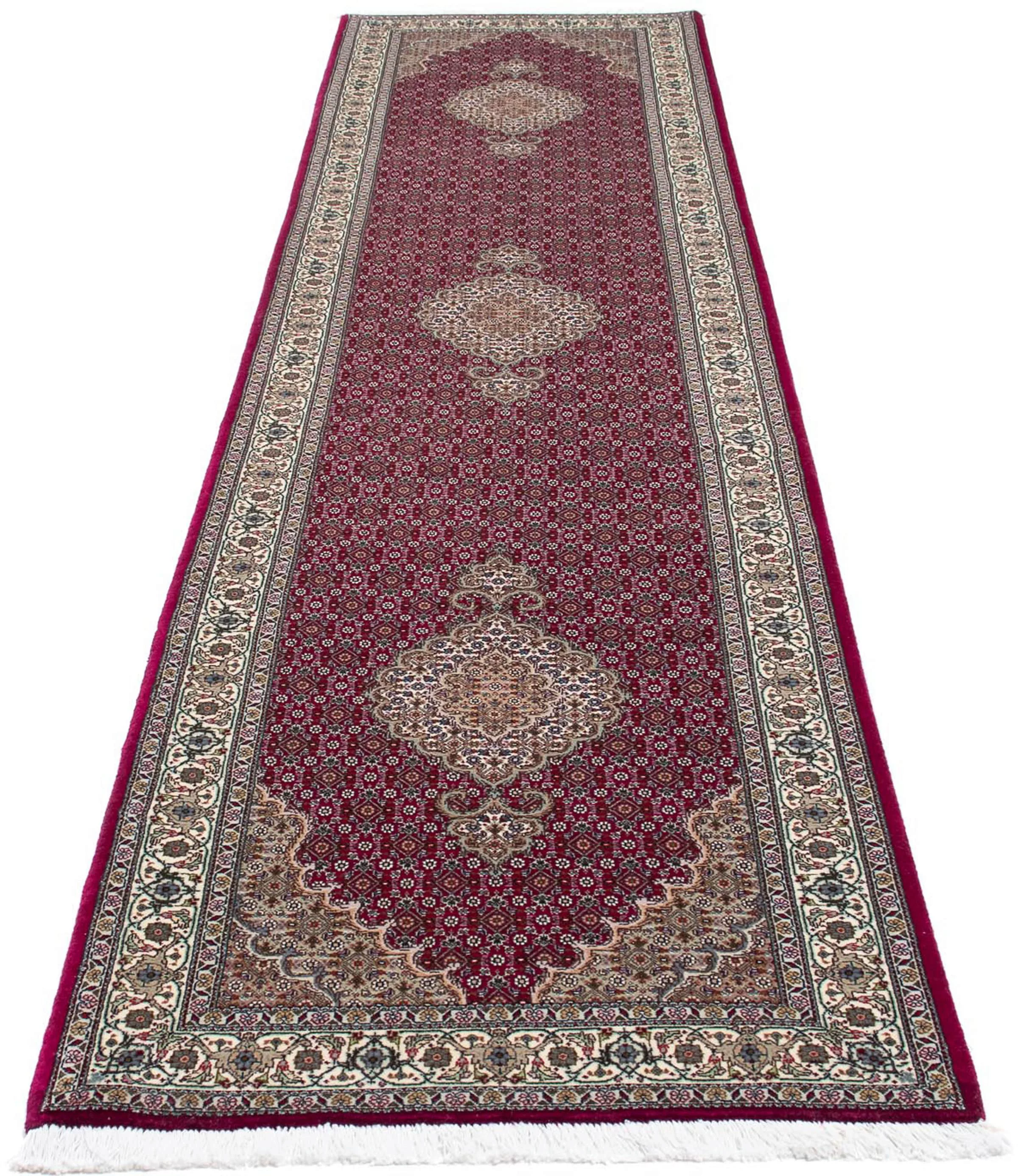 morgenland Orientteppich »Perser - Täbriz - 343 x 81 cm - dunkelrot«, recht günstig online kaufen