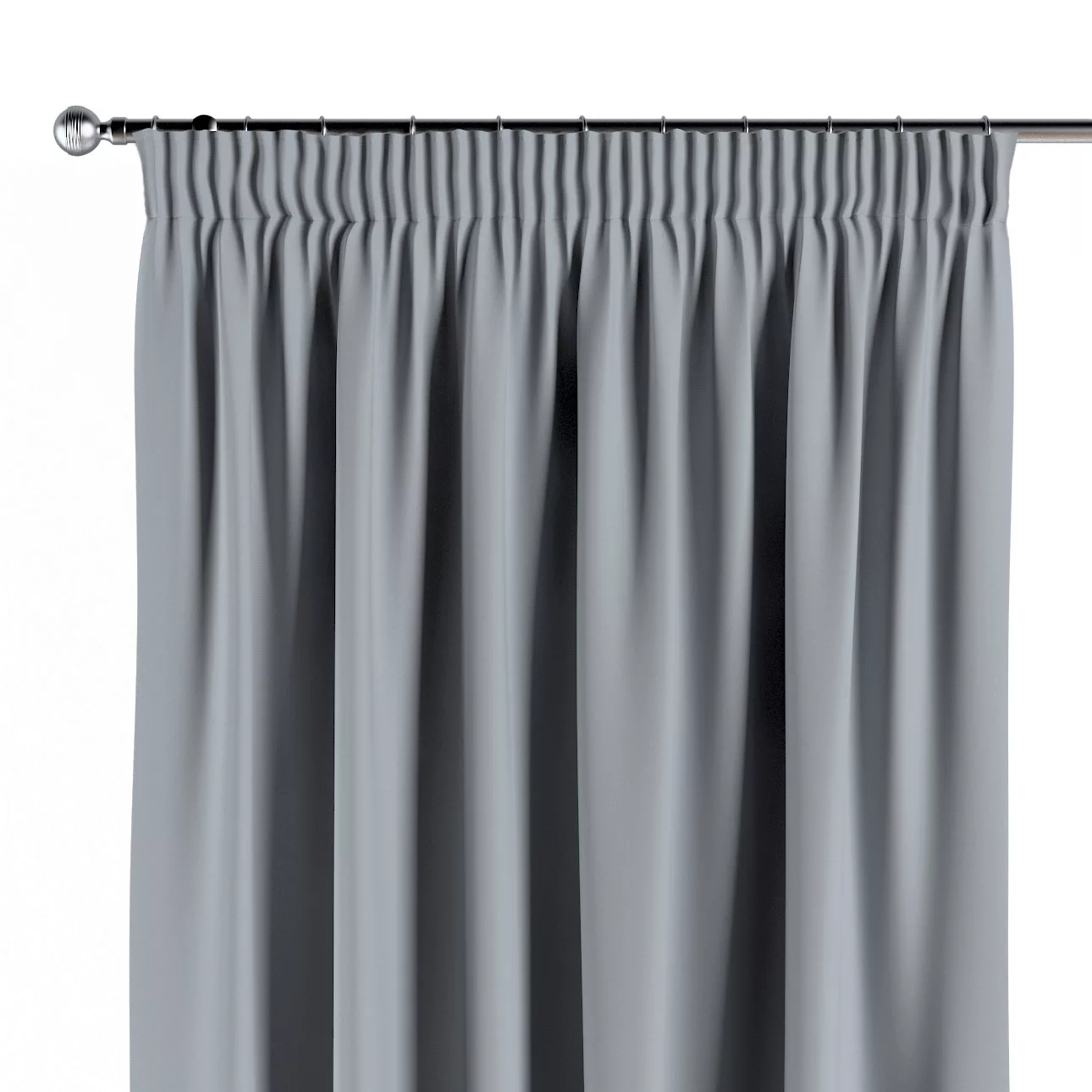 Vorhang mit Kräuselband, hellgrau, Blackout 300 cm (269-06) günstig online kaufen