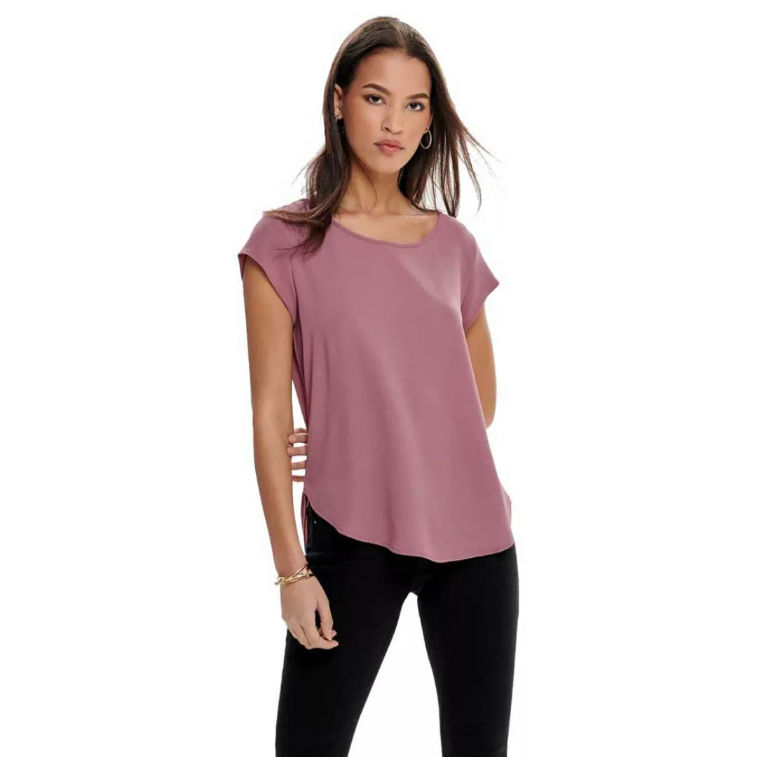 Only Vic Solid Kurzärmeliges T-shirt 36 Mesa Rose günstig online kaufen