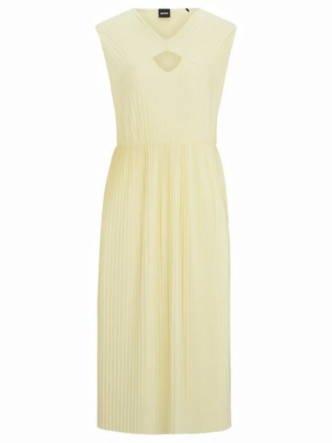 BOSS Strickkleid Damen Plissee-Kleid EXOA (1-tlg) günstig online kaufen