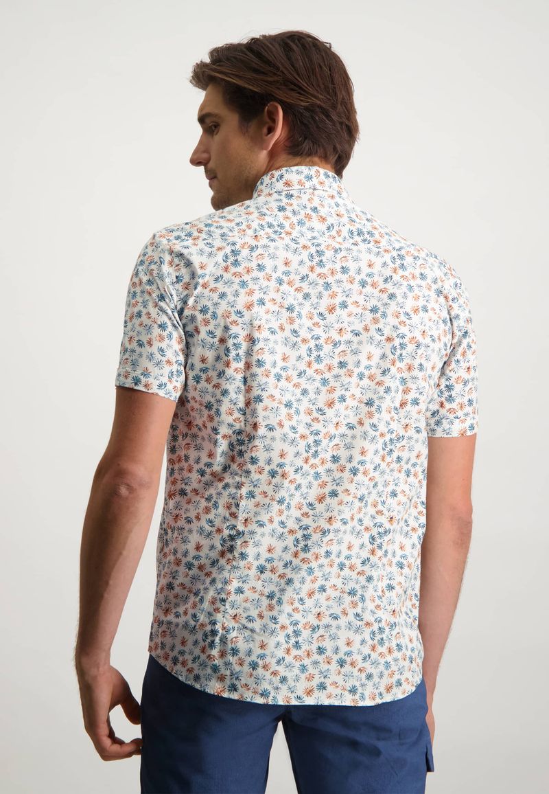 State Of Art Shortsleeve Hemd Weiß Blumen - Größe M günstig online kaufen