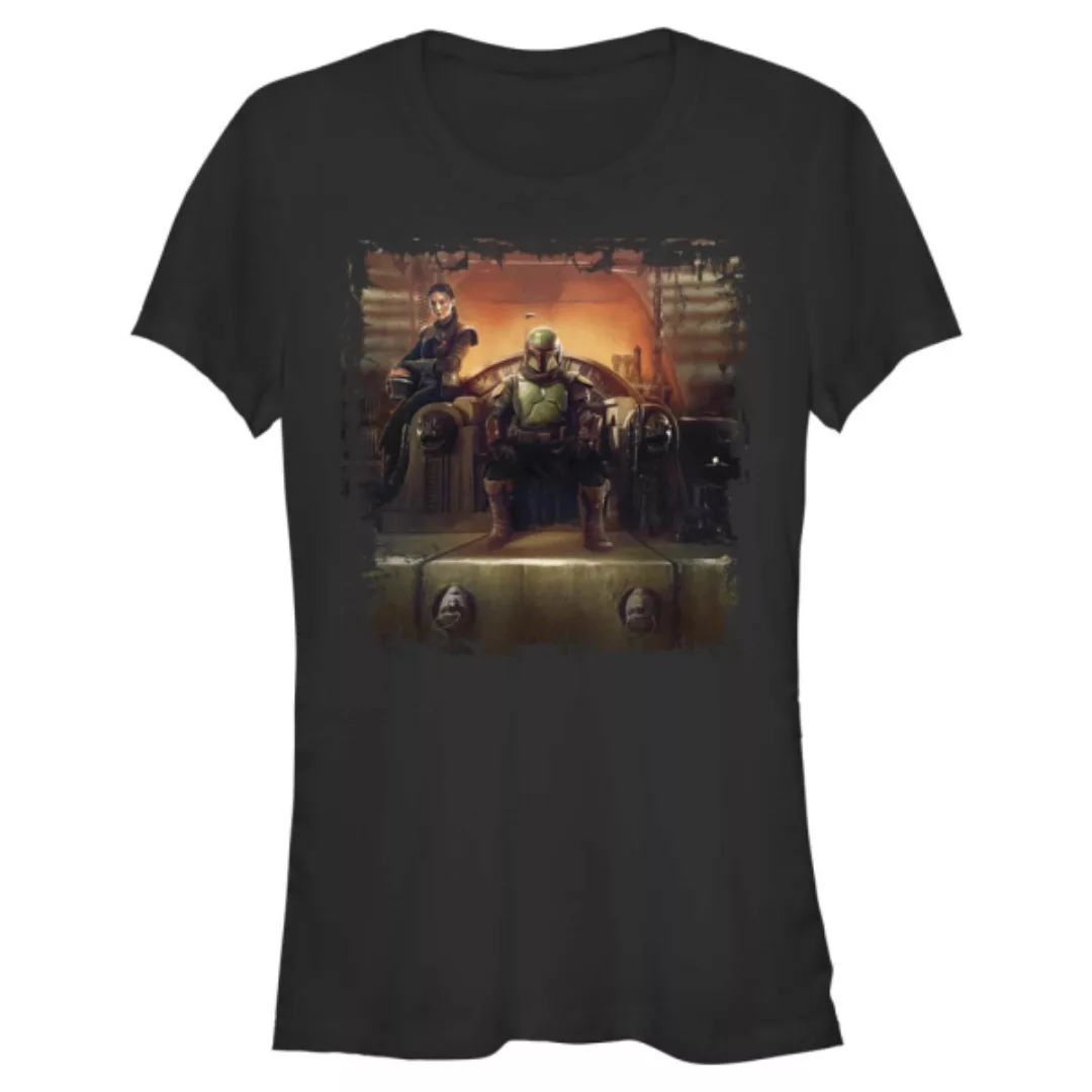 Star Wars - Book of Boba Fett - Gruppe Boba Painterly Throne - Frauen T-Shi günstig online kaufen