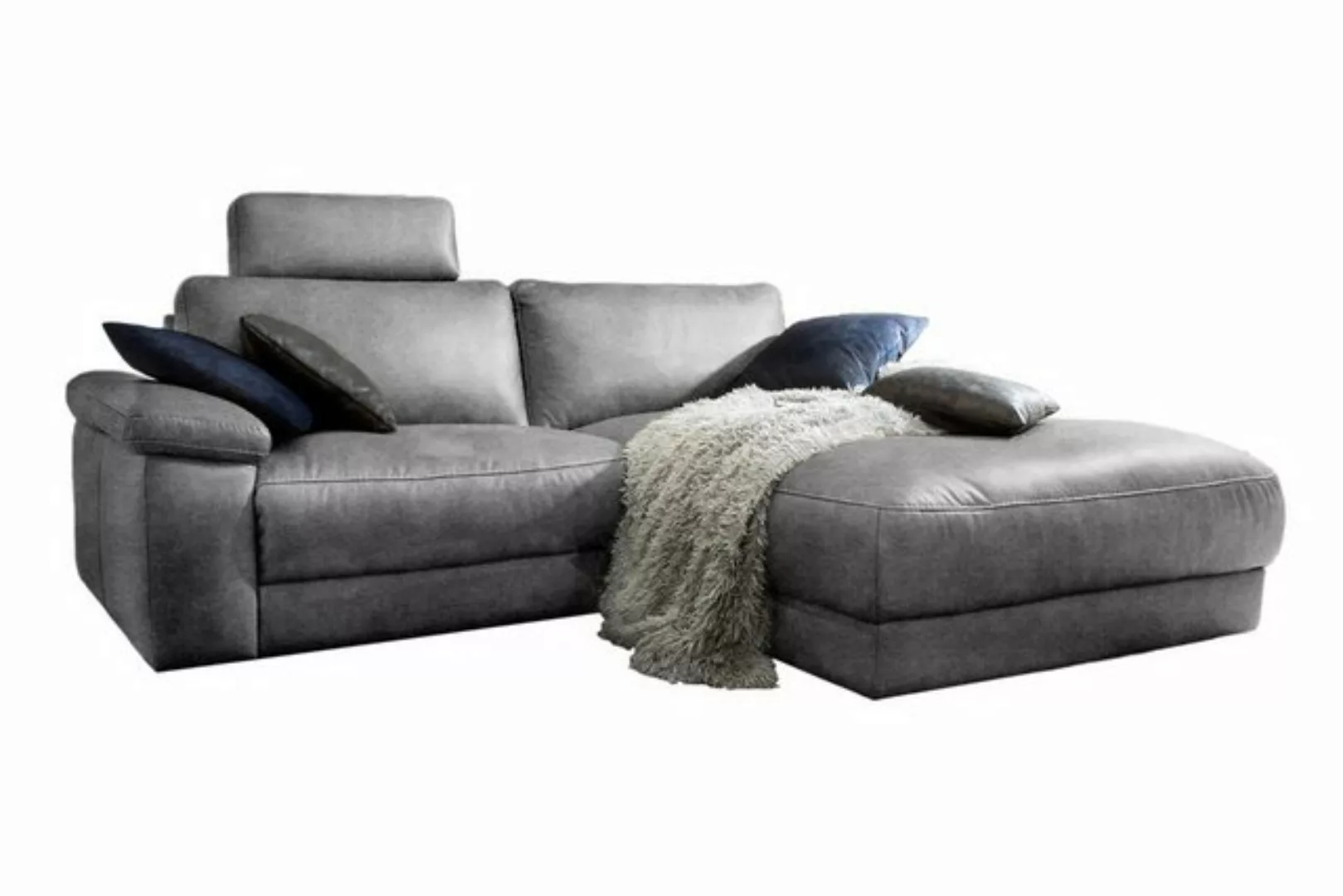 KAWOLA Ecksofa LOLA, Sofa Stoff od. Leder, Recamiere rechts od. links, vers günstig online kaufen