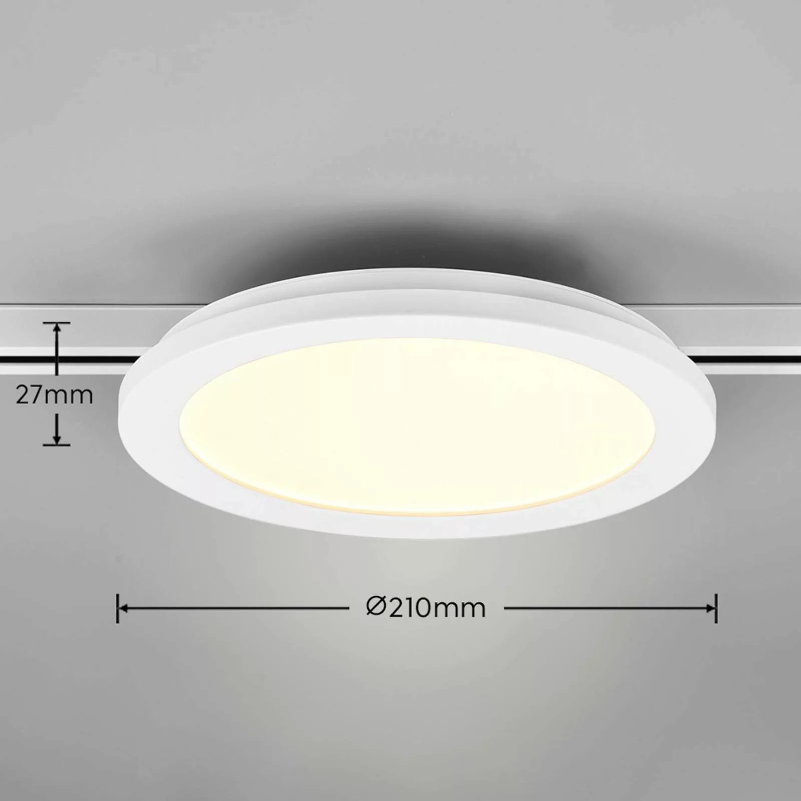 LED-Deckenlampe Camillus DUOline, Ø 26 cm, weiß günstig online kaufen