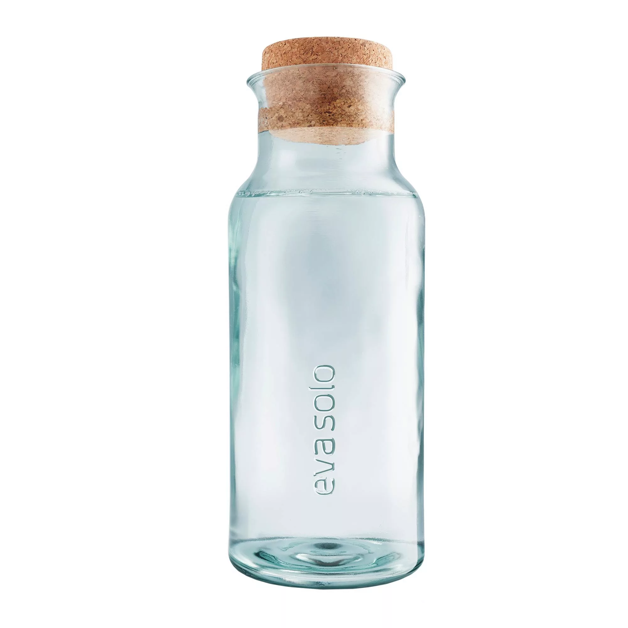 Karaffe Recycled glas transparent / 1 L - Recycling-Glas & Kork - Eva Solo günstig online kaufen