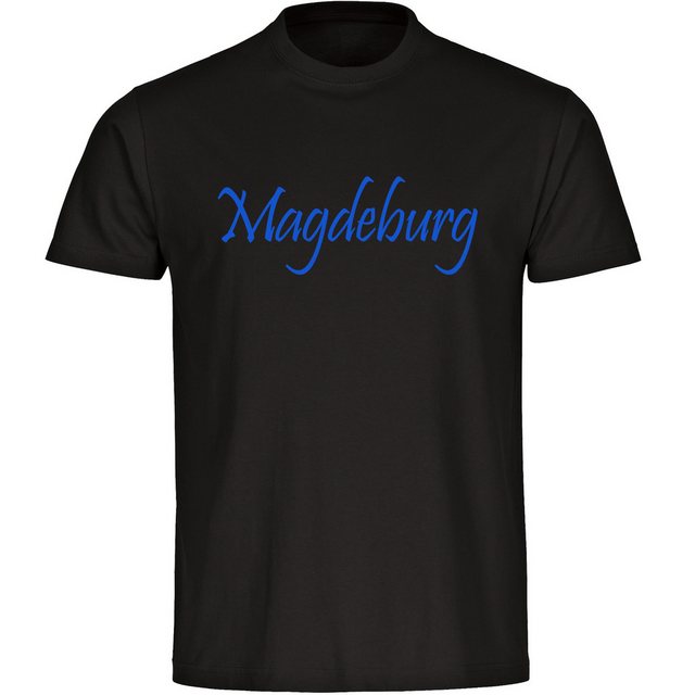 multifanshop T-Shirt Herren Magdeburg - Schriftzug - Männer günstig online kaufen