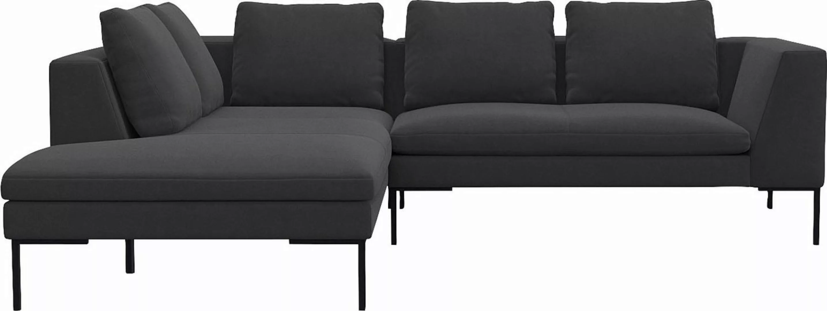 FLEXLUX Ecksofa »Loano, superbequemer Sitzkomfort durch Kaltschaum im Sitz, günstig online kaufen