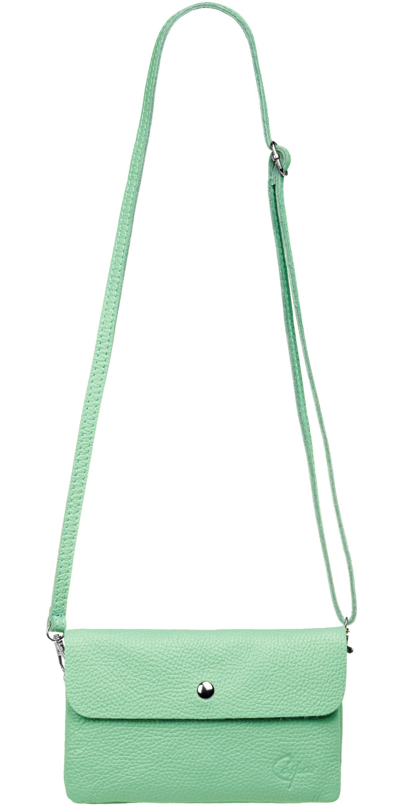 Caspar Umhängetasche Kleine Leder Clutch Damen günstig online kaufen