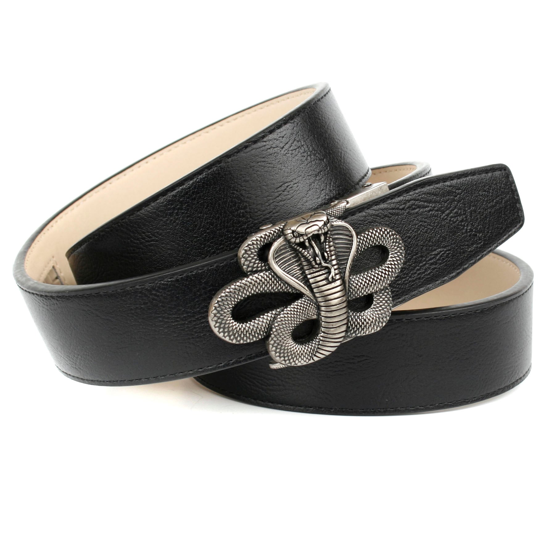 Anthoni Crown Ledergürtel, mit Schließe "Kobra" günstig online kaufen