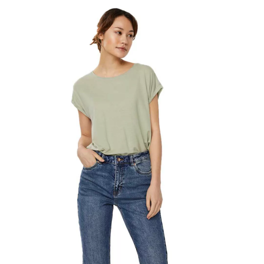 Vero Moda Ava Plain Kurzärmeliges T-shirt XS Nomad günstig online kaufen