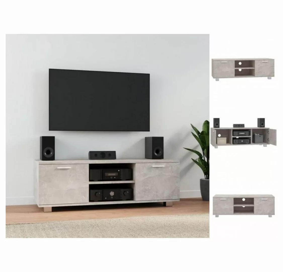 vidaXL TV-Schrank TV-Schrank Betongrau 120x40,5x35 cm Holzwerkstoff Lowboar günstig online kaufen