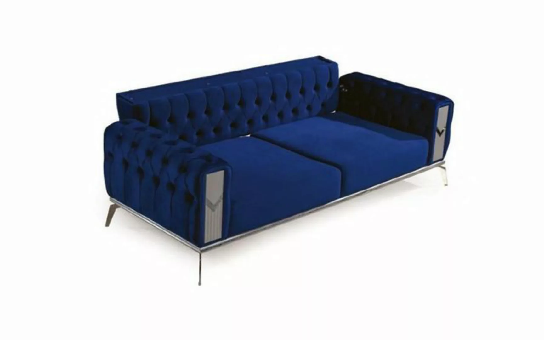 Xlmoebel Sofa Modernes Chesterfield-Sofa - Designer 3-Sitzer Polstermöbel i günstig online kaufen