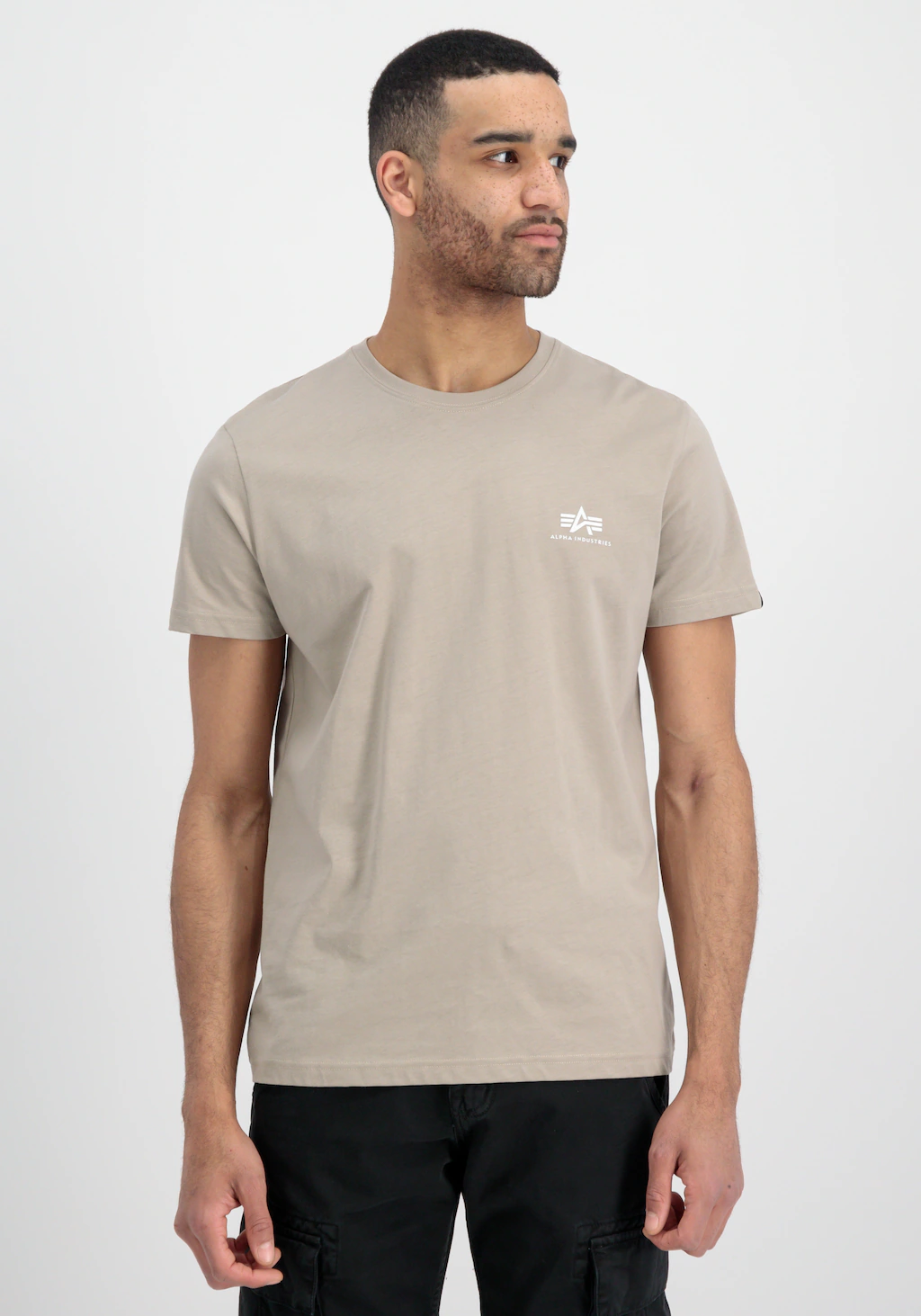 Alpha Industries T-Shirt "Alpha Industries Men - T-Shirts Basic T Small Log günstig online kaufen