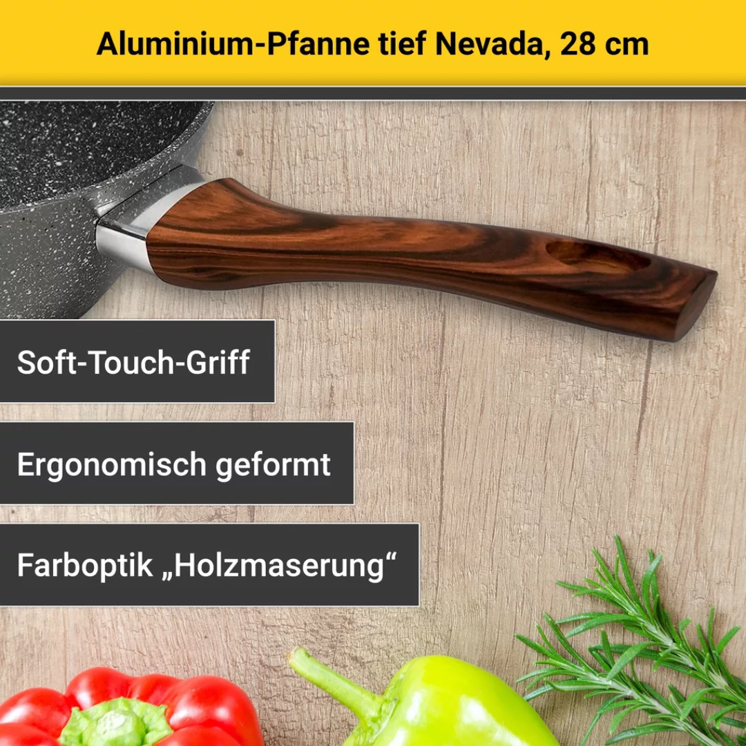 Krüger Bratpfanne »Nevada«, Aluminium, (1 tlg.), für Induktions-Kochfelder günstig online kaufen