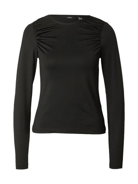 Vero Moda Langarmshirt LAURA (1-tlg) Drapiert/gerafft günstig online kaufen