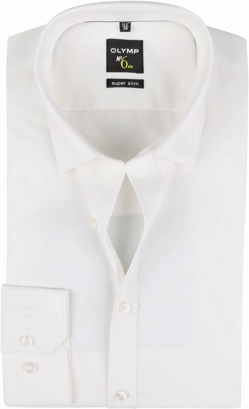 OLYMP No'6 six Hemd Skinny Fit Off-White - Größe 36 günstig online kaufen