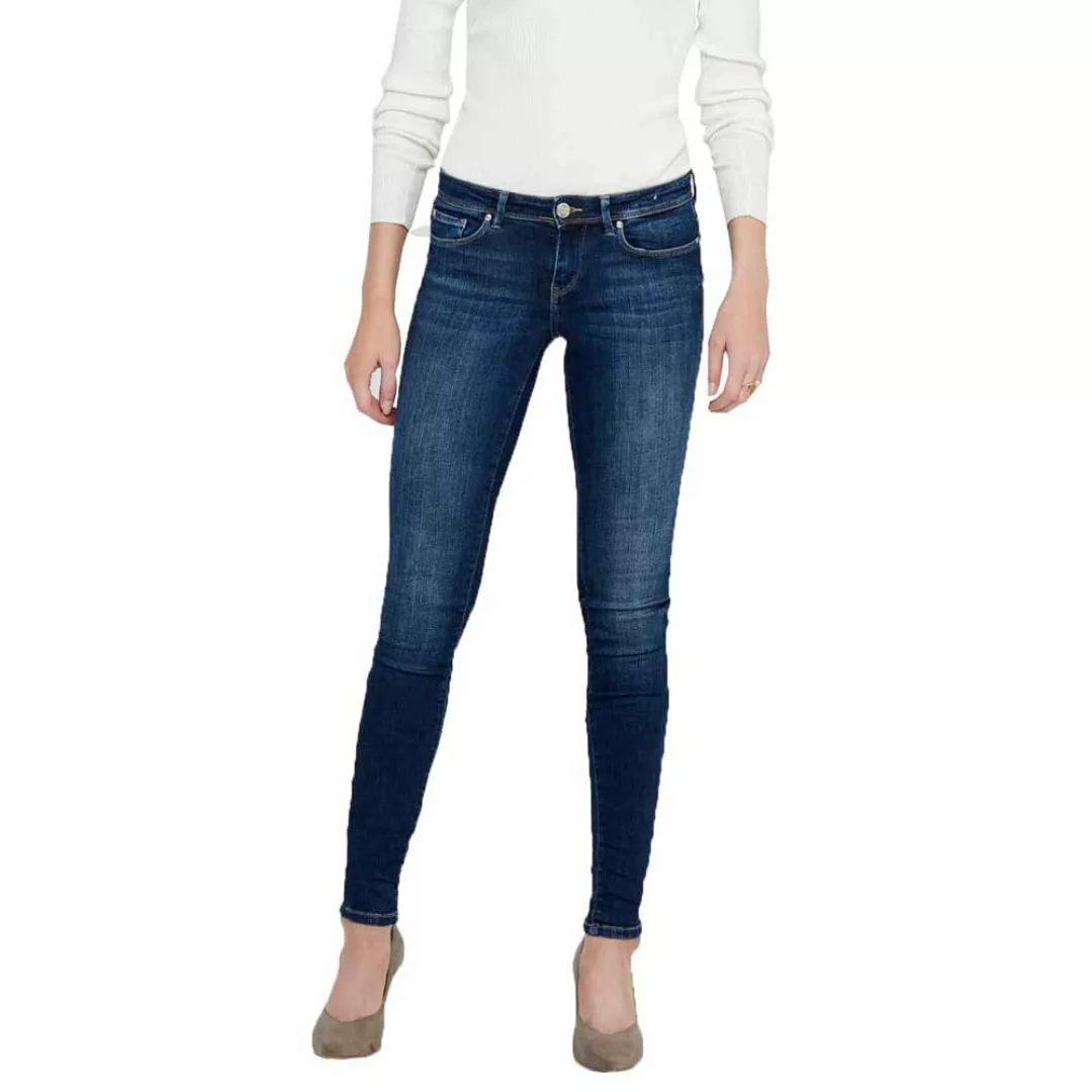Only Coral Life Slim Skinny Jeans 26 Dark Blue Denim günstig online kaufen