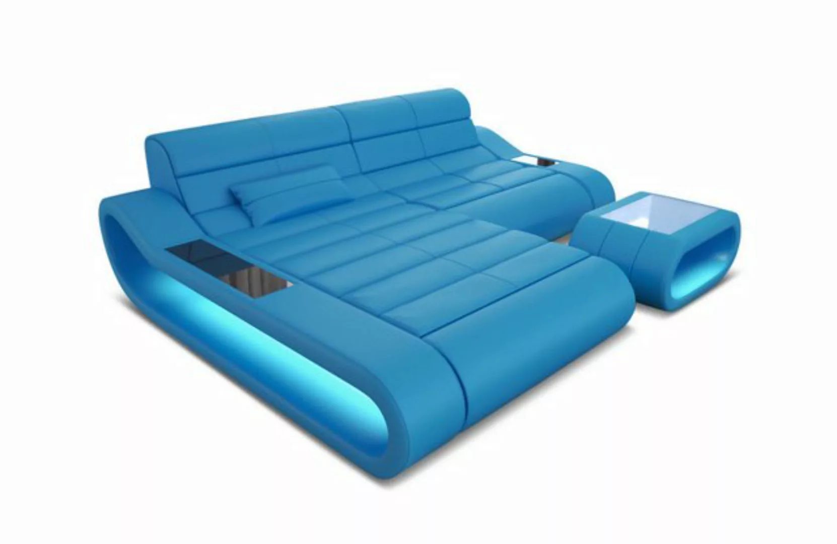 Sofa Dreams Ecksofa Leder Sofa Ledercouch Concept L Form kurz Ledersofa, Co günstig online kaufen