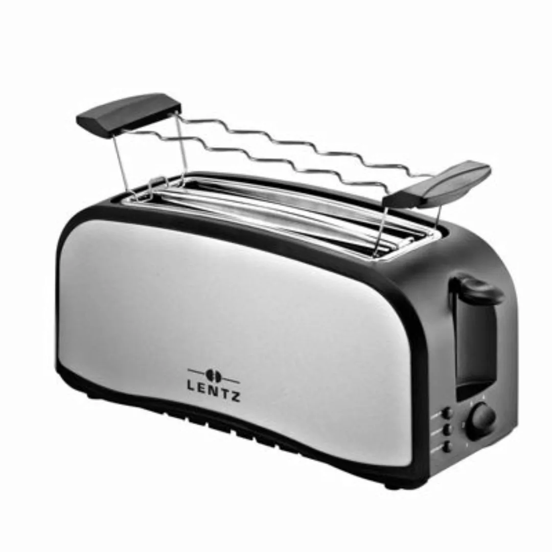 Toaster 4 Scheiben Maße: 16.5x41x19,5cm (B/L/H) schwarz  Erwachsene günstig online kaufen