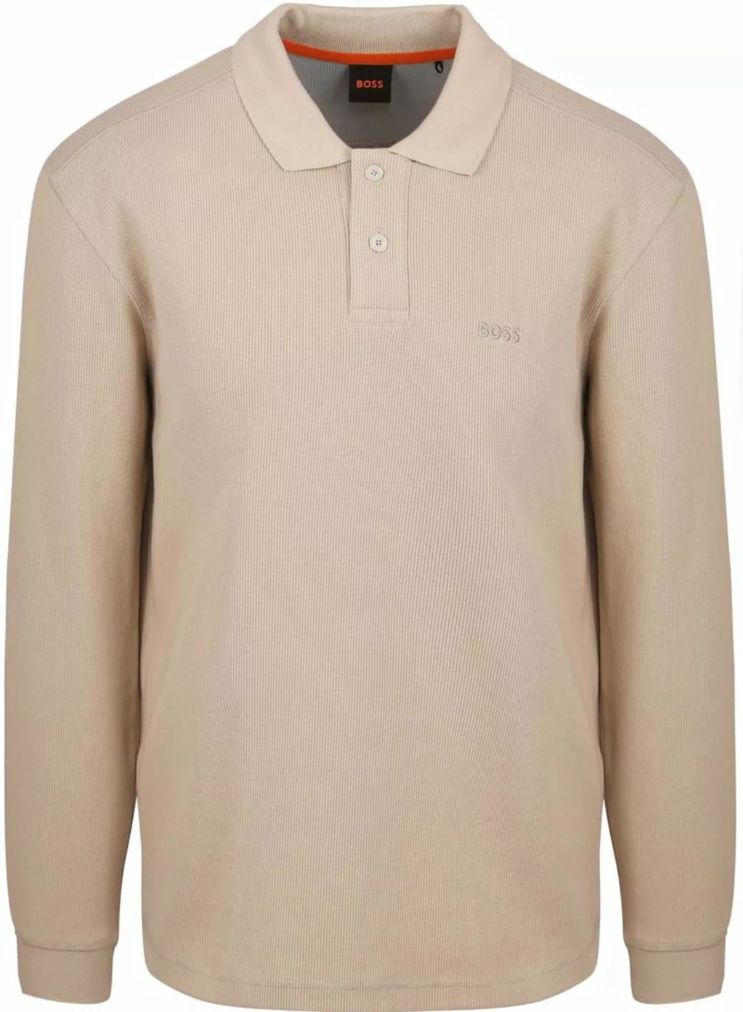 BOSS Petempestolong Long Sleeve Polo Beige - Größe XXL günstig online kaufen