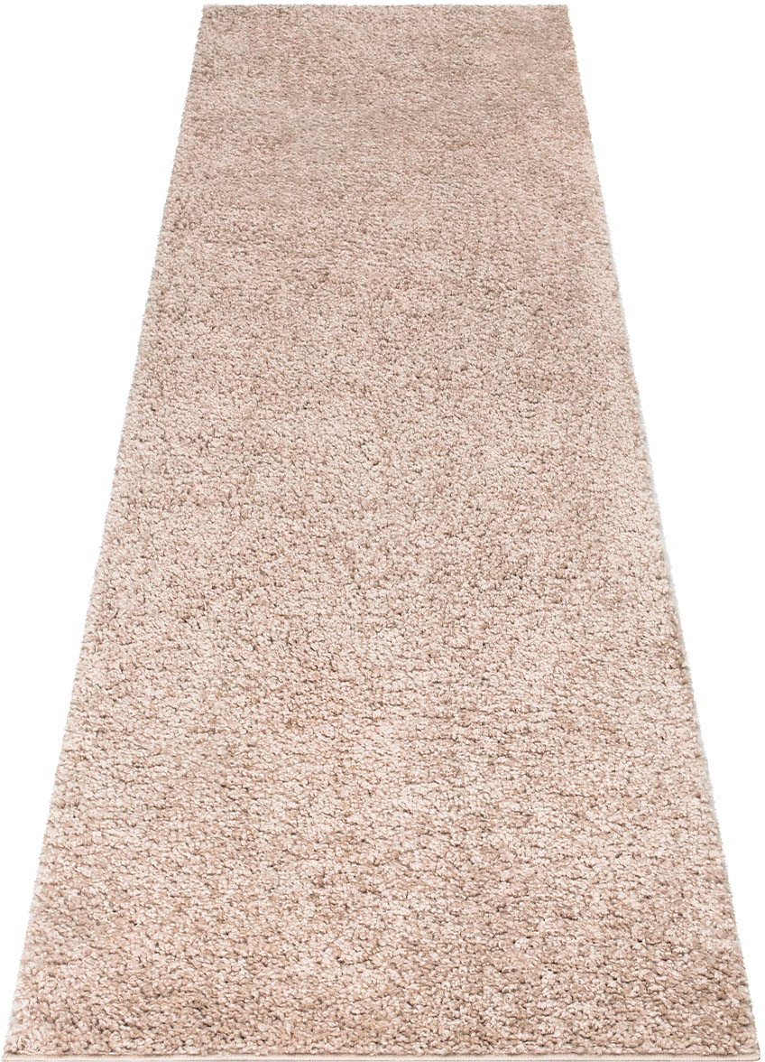 Carpet City Hochflor-Läufer »City Shaggy«, rechteckig, Teppich Einfarbig Un günstig online kaufen
