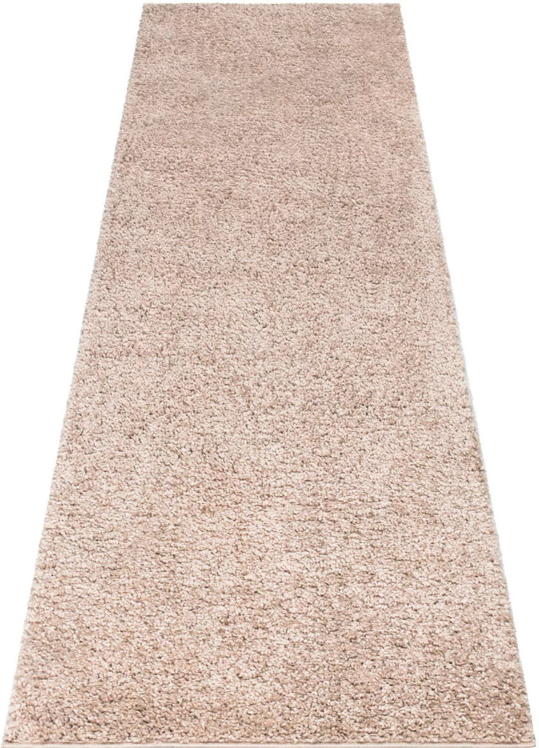 Carpet City Hochflor-Läufer »City Shaggy«, rechteckig, Teppich Einfarbig Un günstig online kaufen