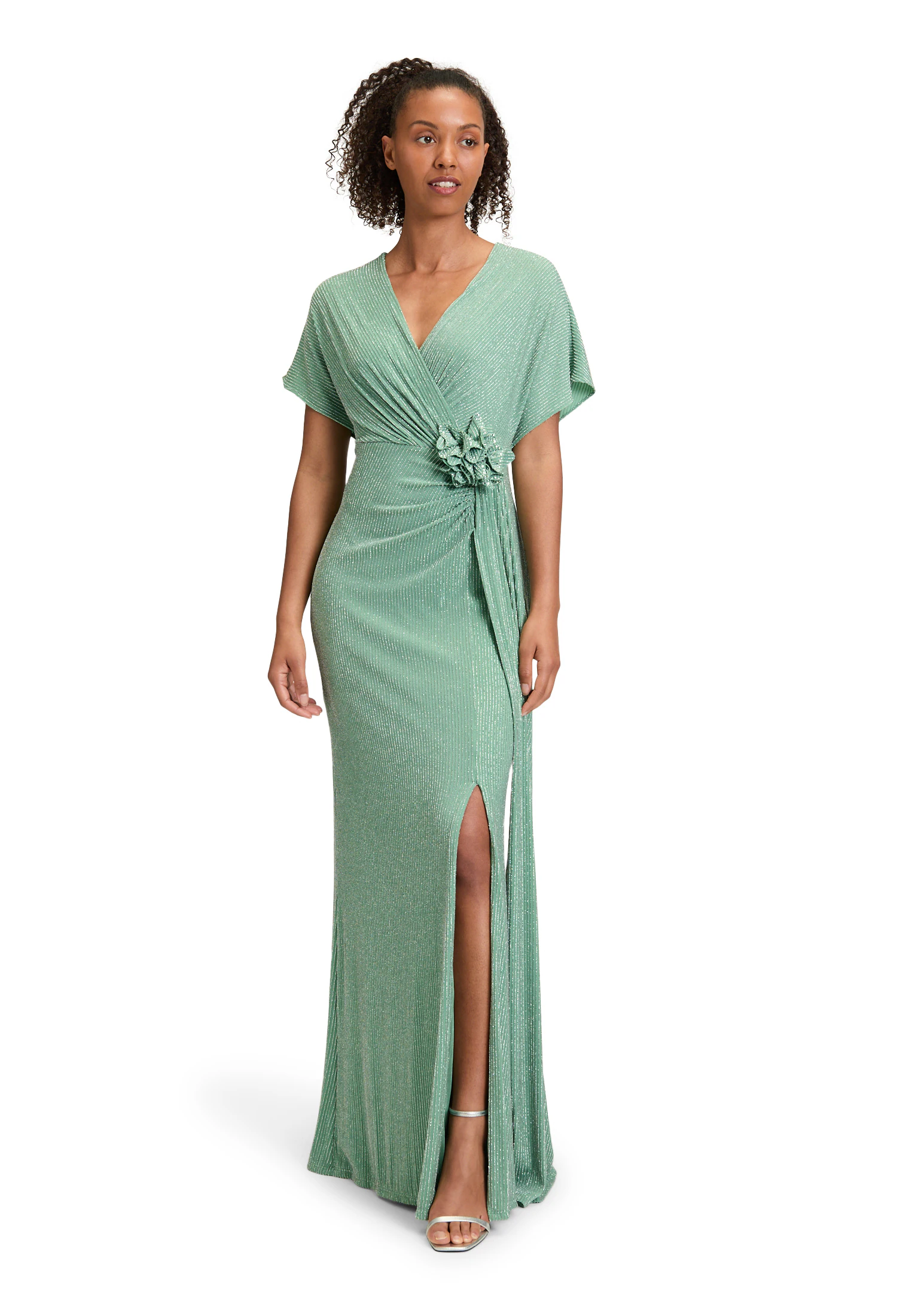 Vera Mont Abendkleid "Vera Mont Damen Abendkleid im Glitzer-Look", Raffung günstig online kaufen
